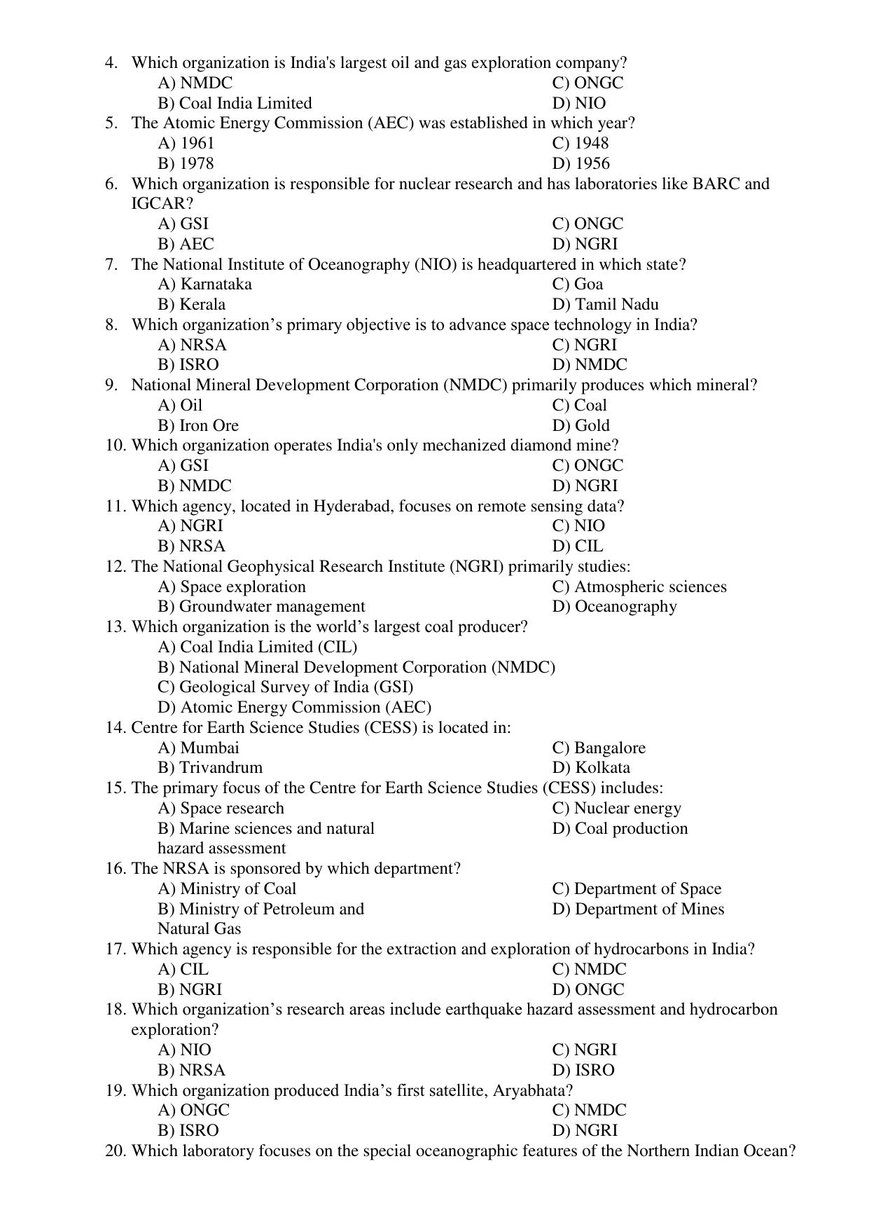 Karnataka 1st PUC Question Bank 2025 - Geology - Page 28
