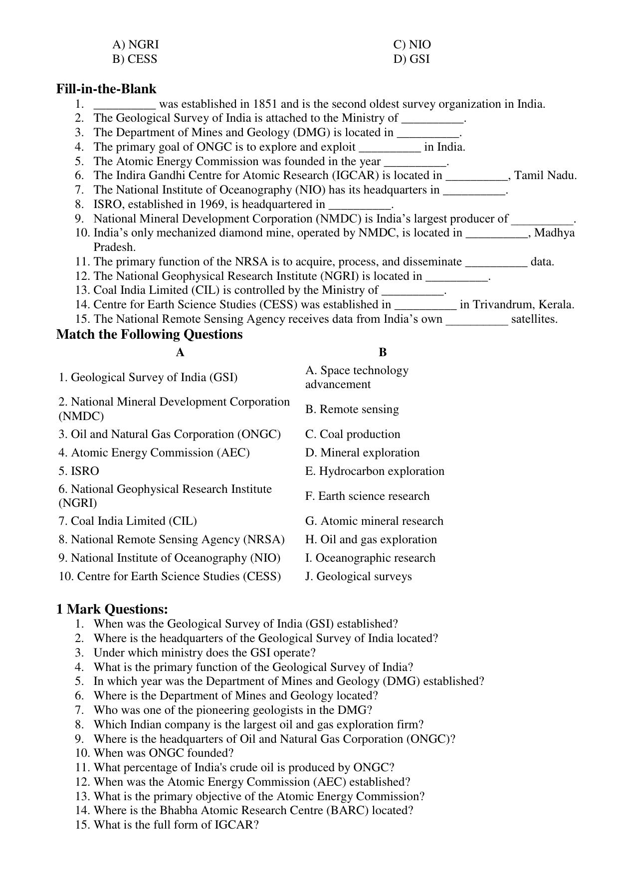 Karnataka 1st PUC Question Bank 2025 - Geology - Page 29