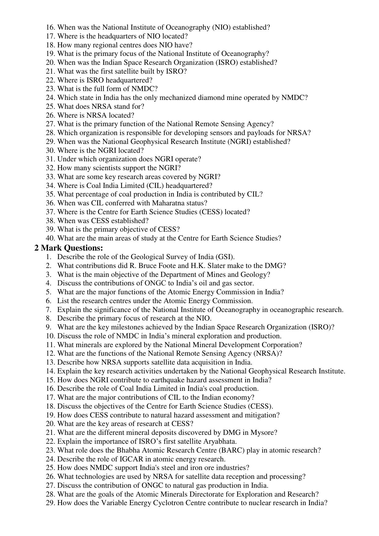 Karnataka 1st PUC Question Bank 2025 - Geology - Page 30