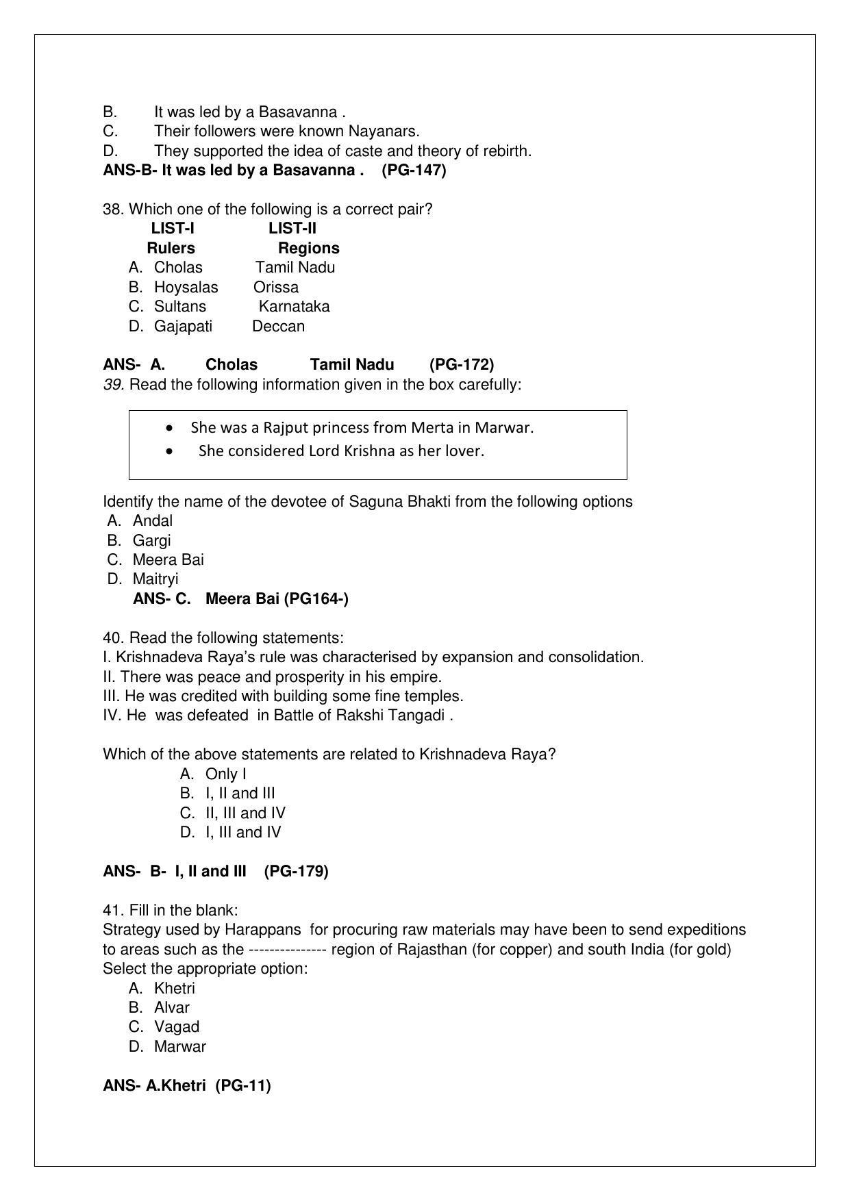 CBSE Class 12th History Sample Question Paper Answer Key 2021-22 - Page 8