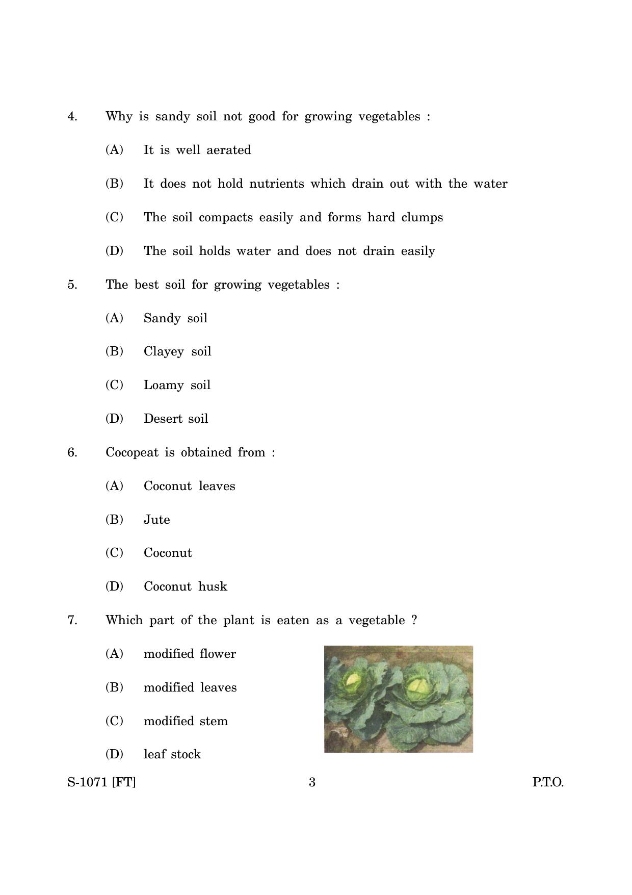Goa Board Class 10 Home Vegetable Garden (November 2022) Question Paper - Page 3