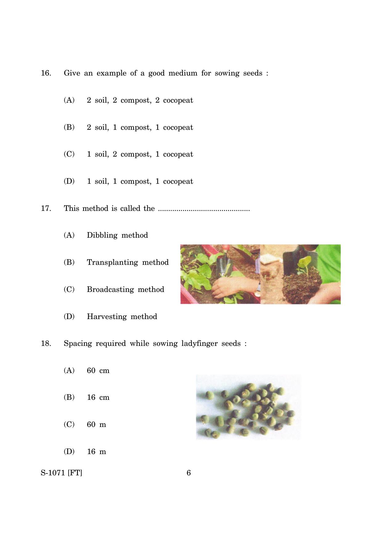 Goa Board Class 10 Home Vegetable Garden (November 2022) Question Paper - Page 6