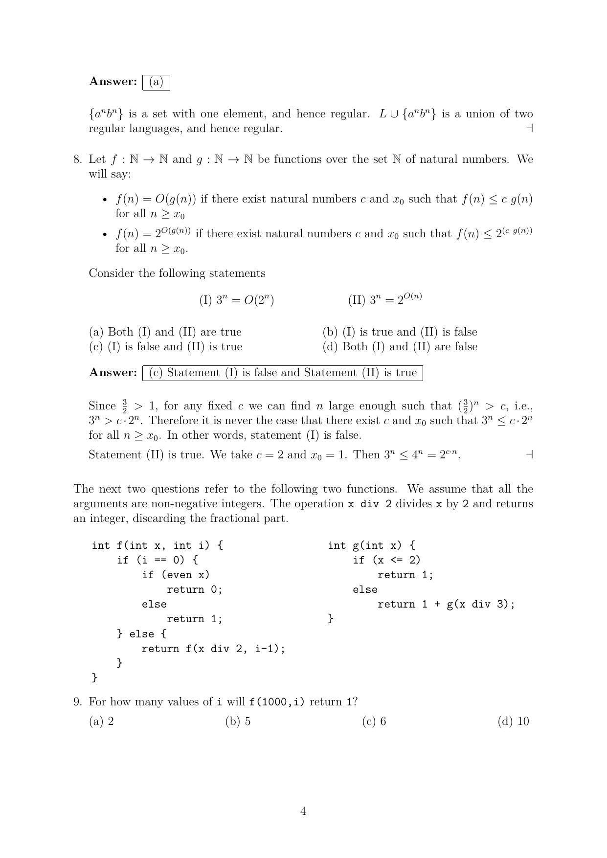 MSc/PhD Mathematics 2023 Solutions - IndCareer Docs