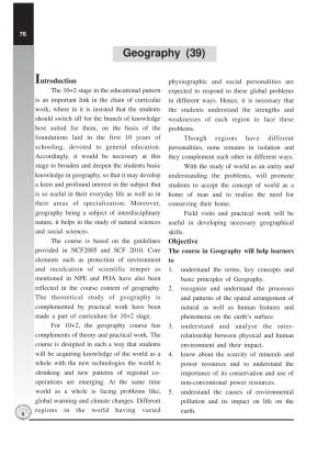 Maharashtra HSC Geography Syllabus