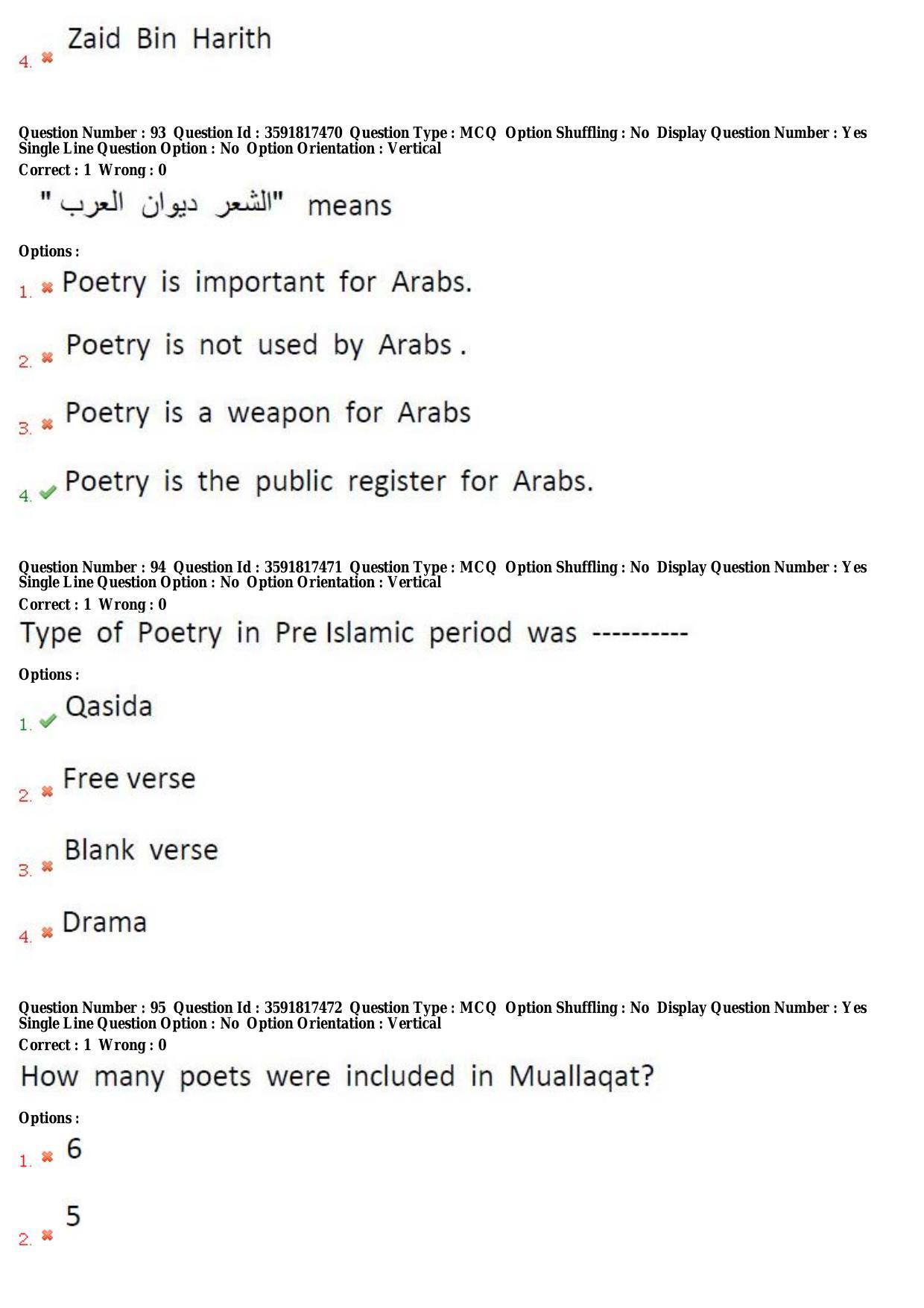 TS CPGET 2018 M.A. Arabic (Shift 3) Question Paper with Answer Key - Page 36