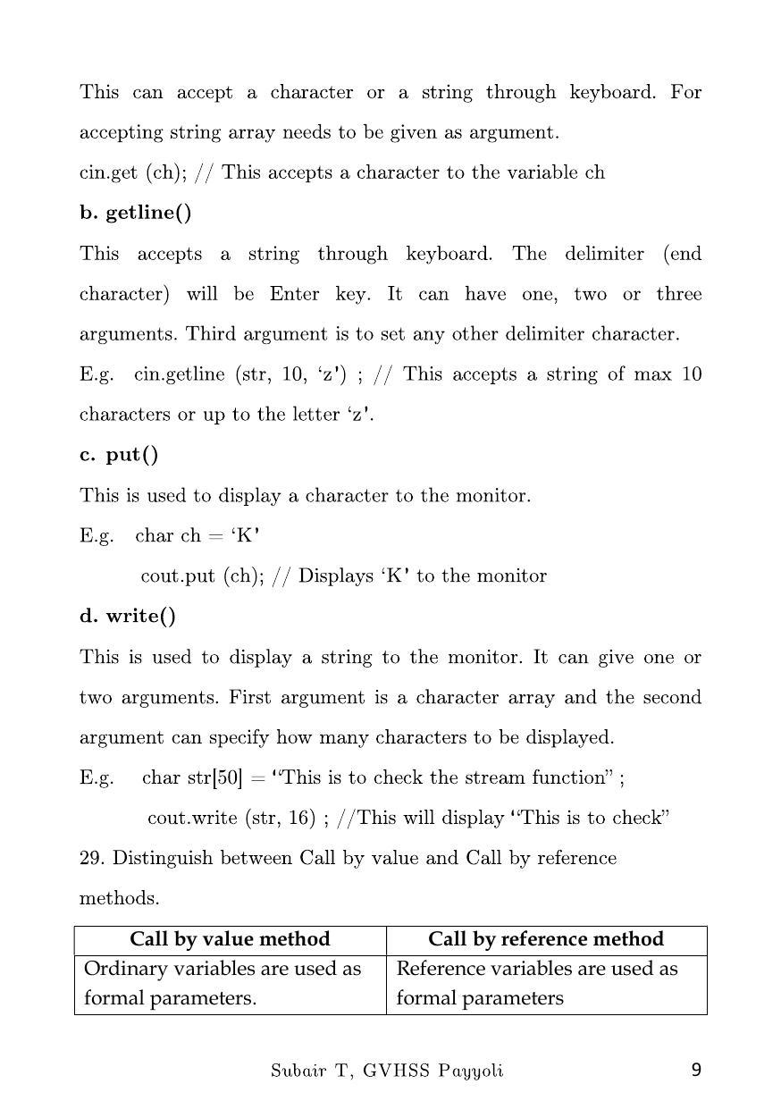 Kerala Plus One 2022 Computer Science Question Paper & Key - Page 9