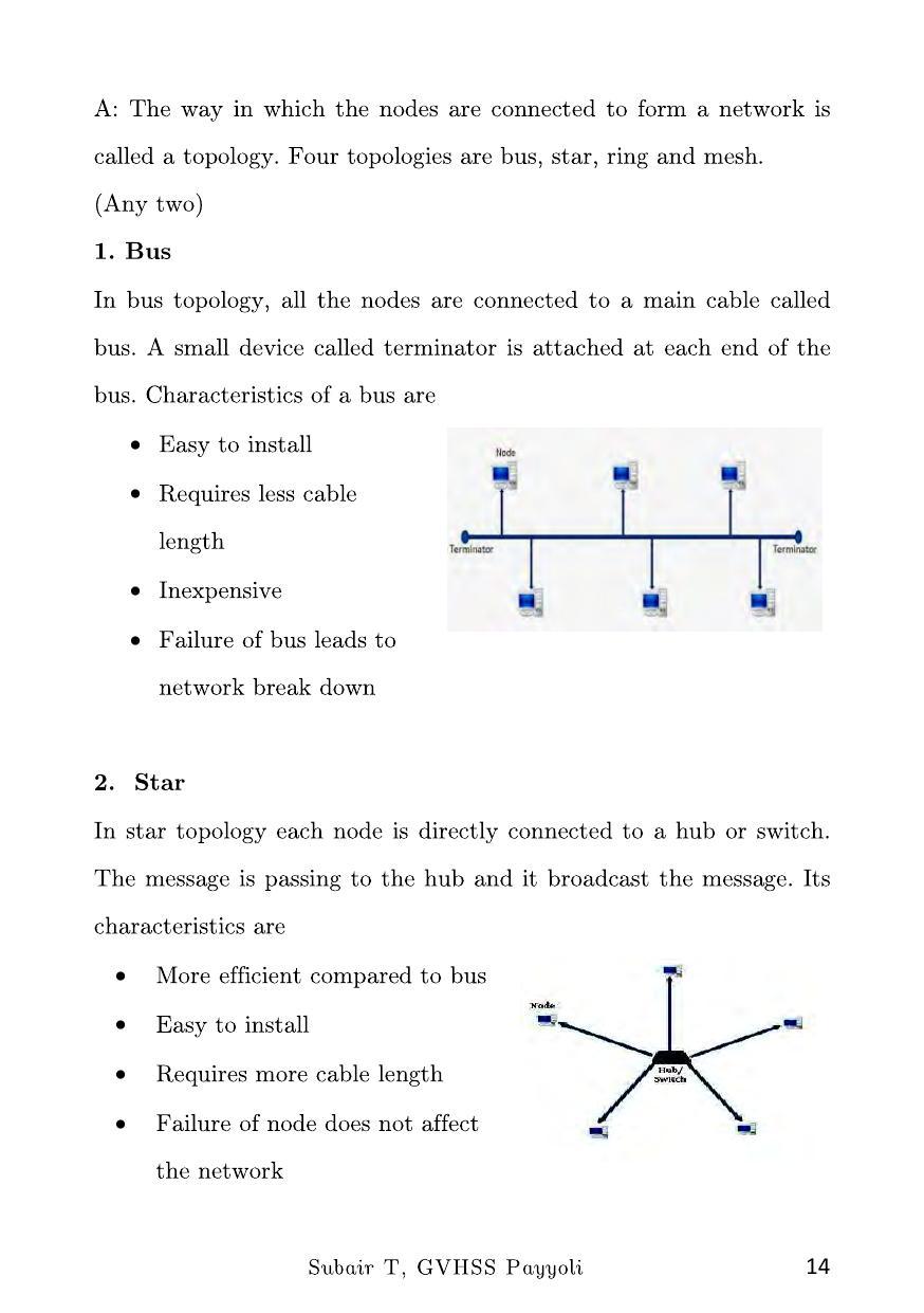 Kerala Plus One 2022 Computer Science Question Paper & Key - Page 14