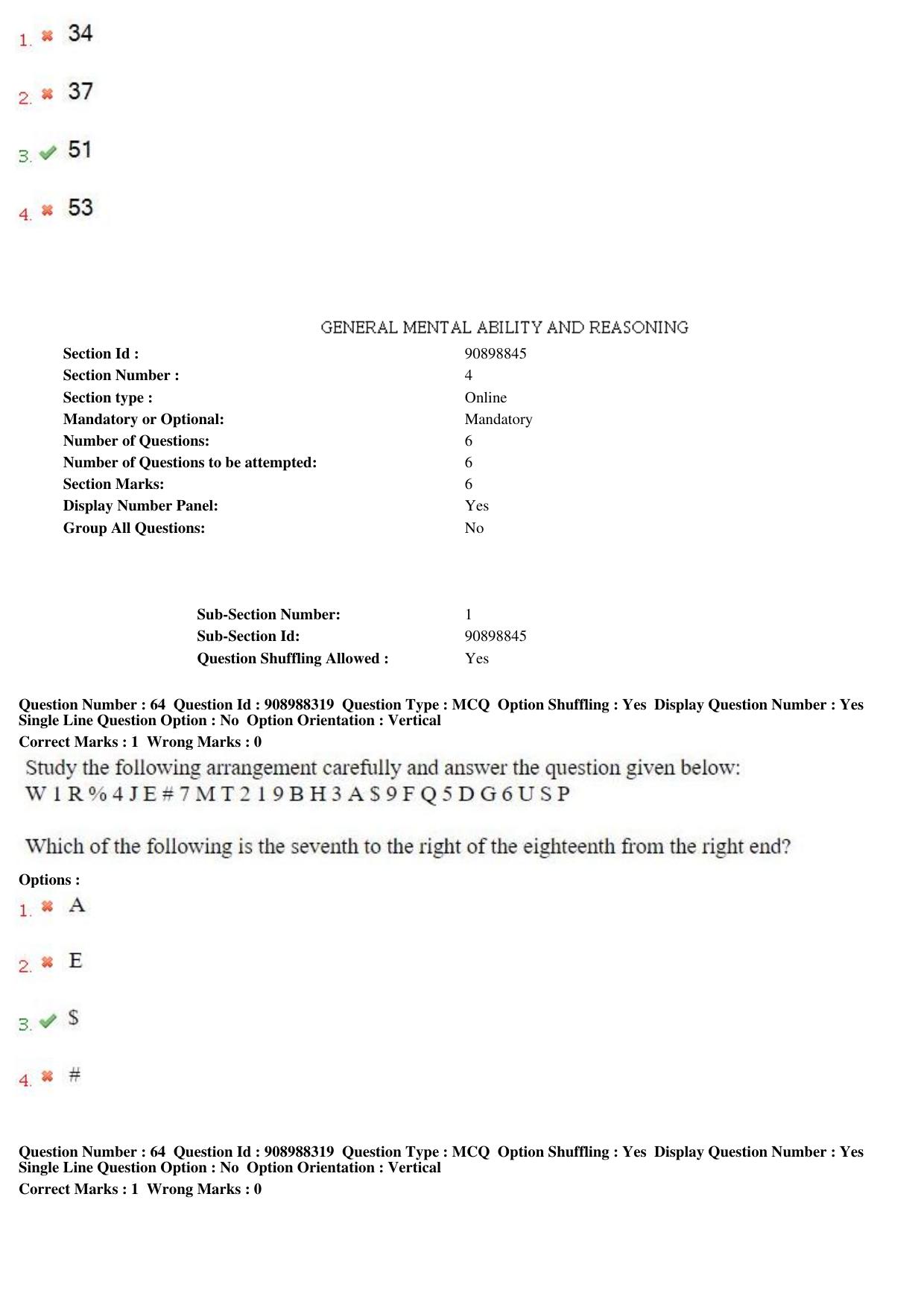 MP CPCT 28th Oct 2018 CPCT Question Paper Shift 2 - Page 45