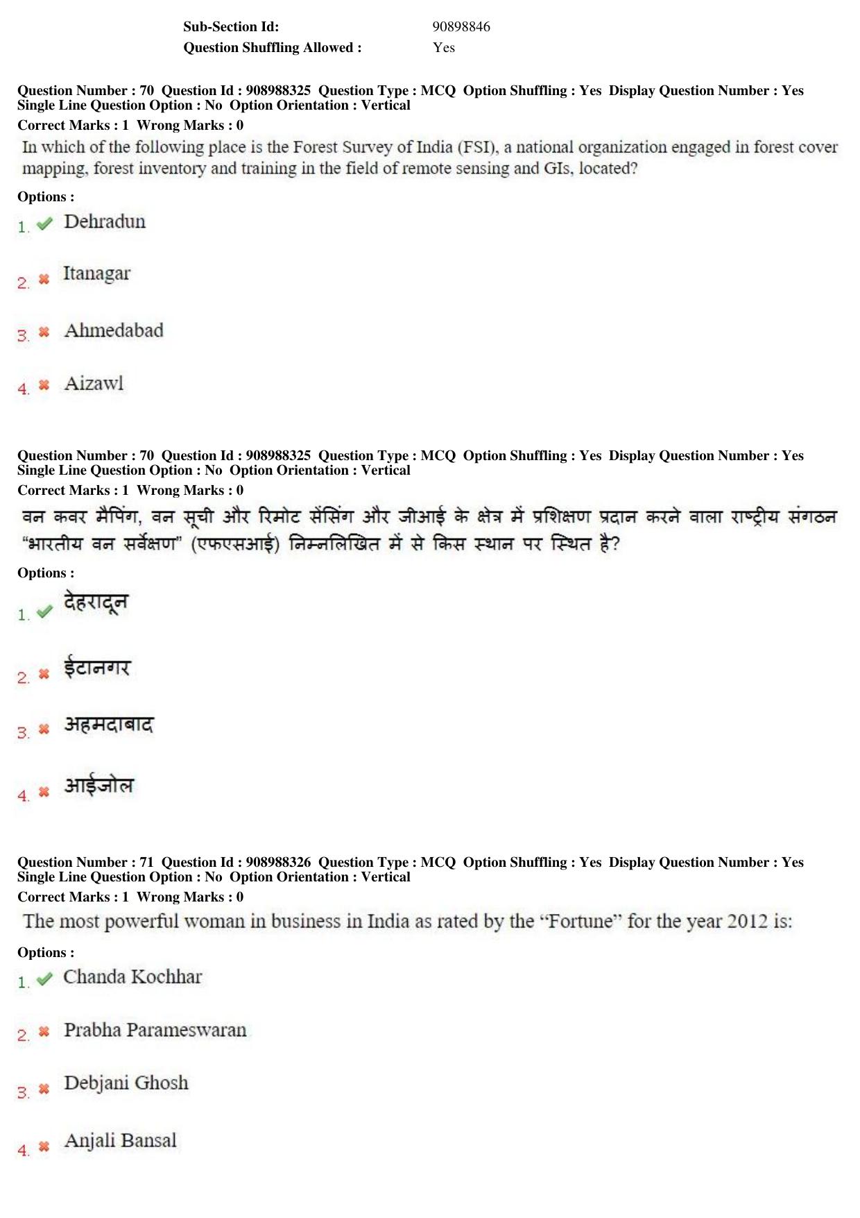 MP CPCT 28th Oct 2018 CPCT Question Paper Shift 2 - Page 50