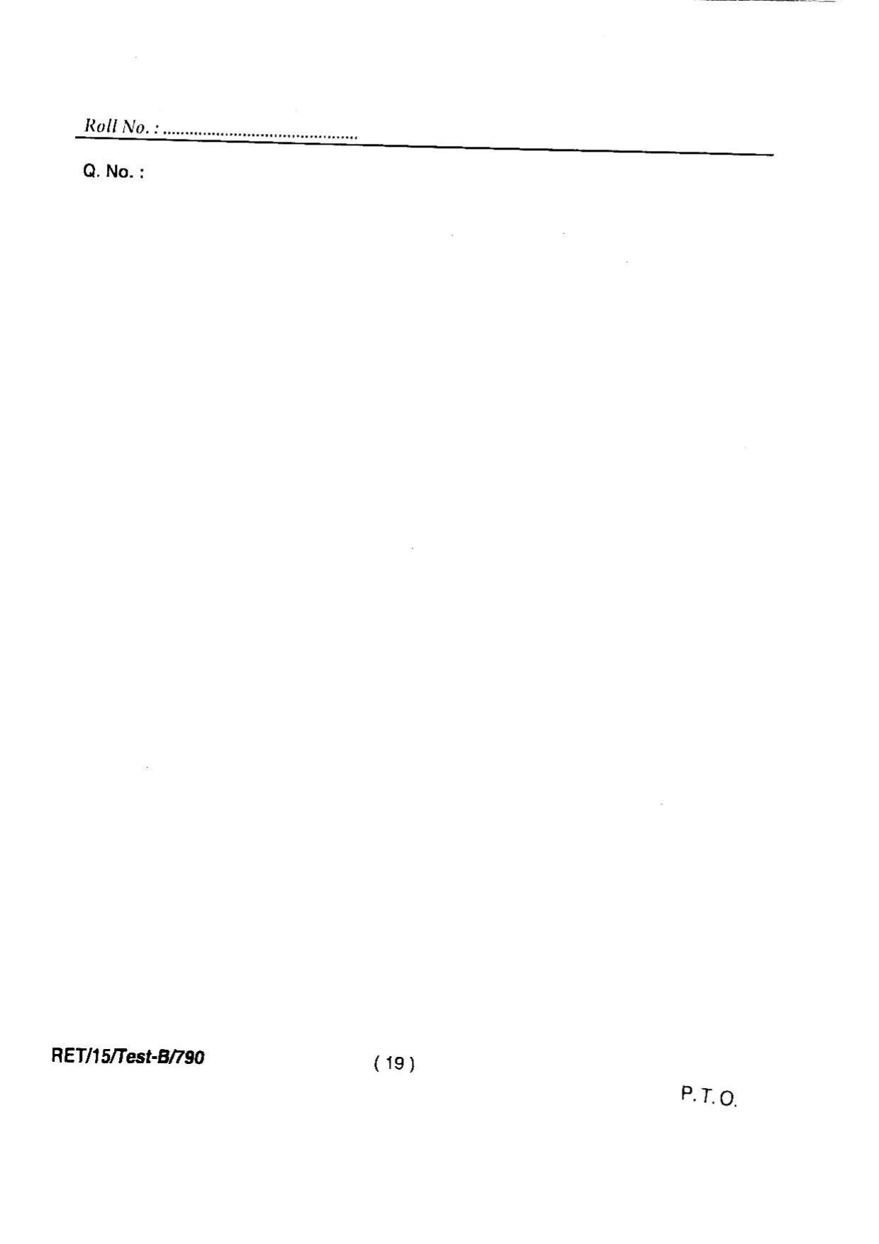 BHU RET EDUCATION 2015 Question Paper - Page 21