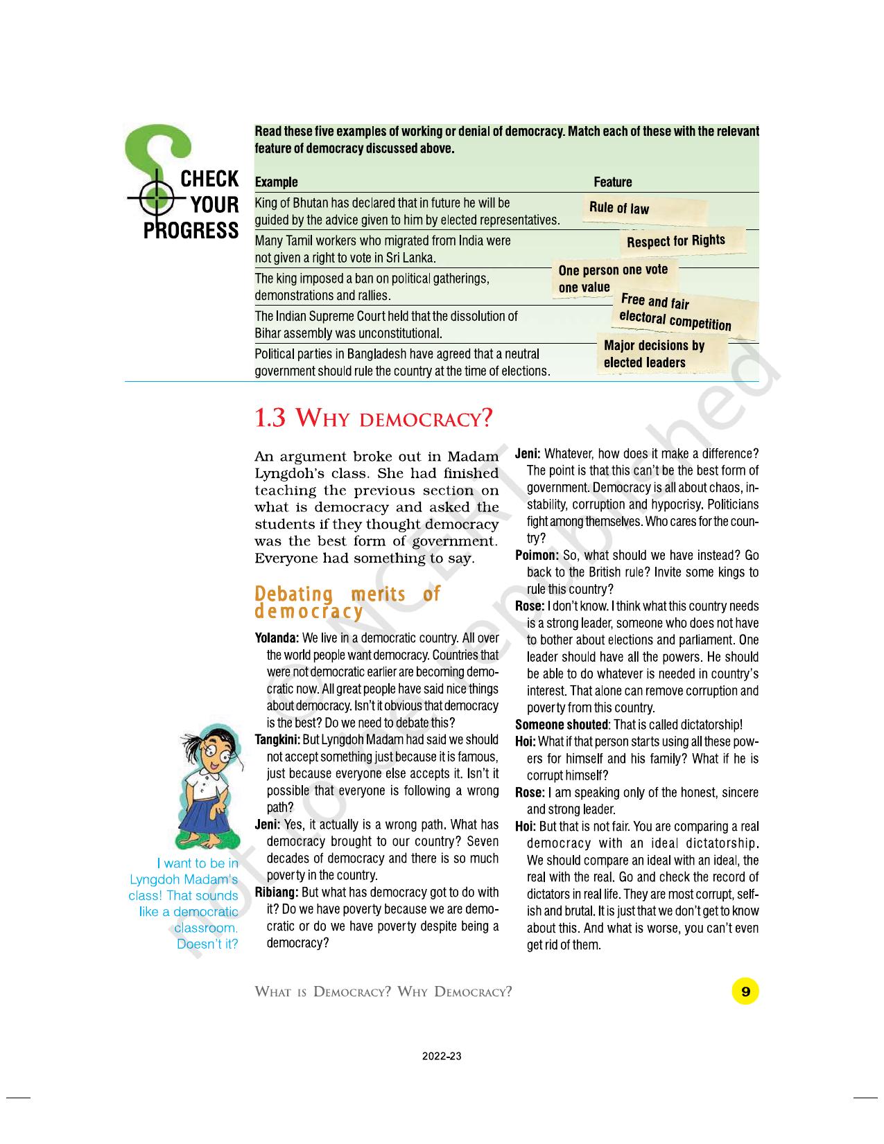 NCERT Book for Class 9 Civics Chapter 2 What is Democracy? Why Is Democracy? - Page 9
