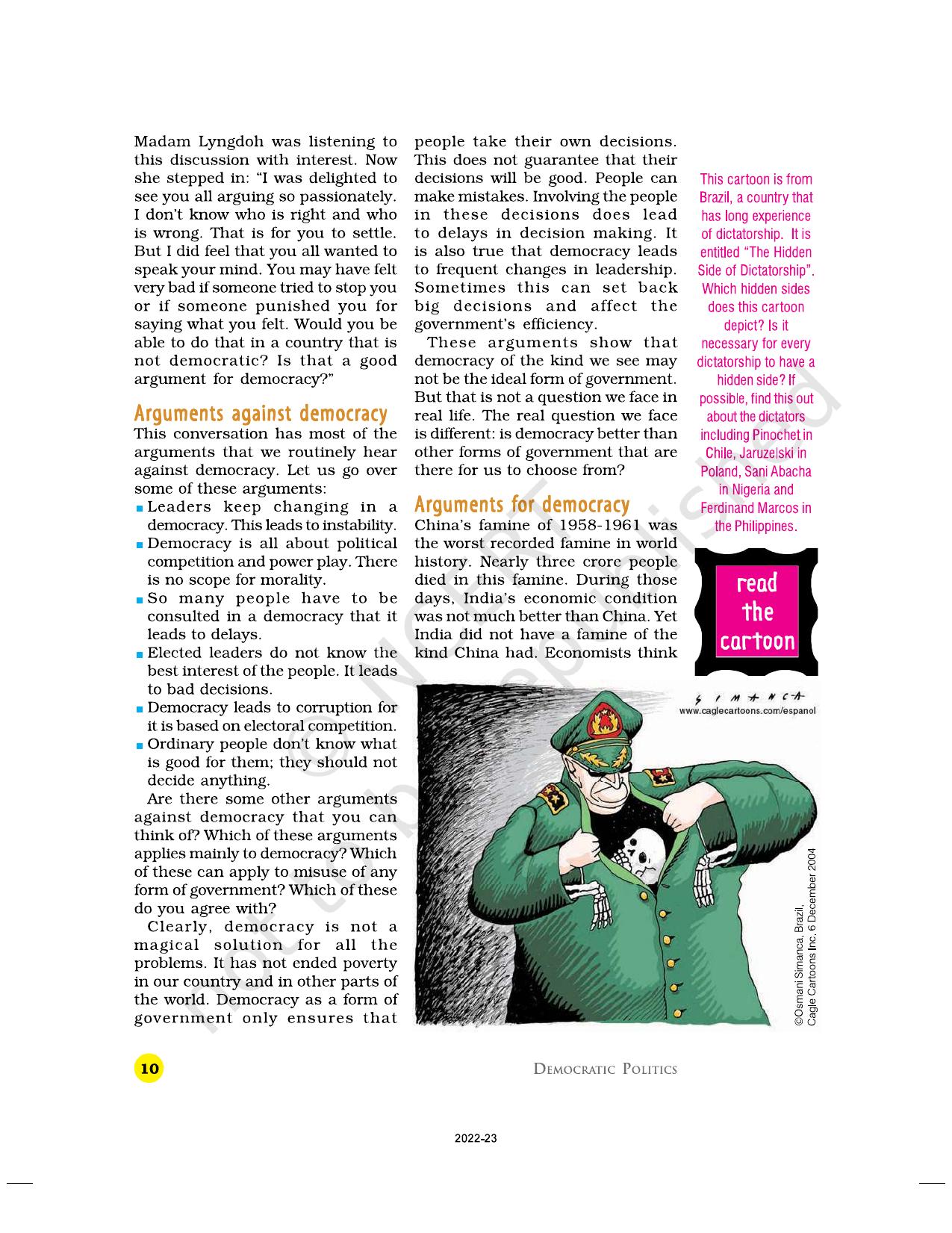 NCERT Book for Class 9 Civics Chapter 2 What is Democracy? Why Is Democracy? - Page 10