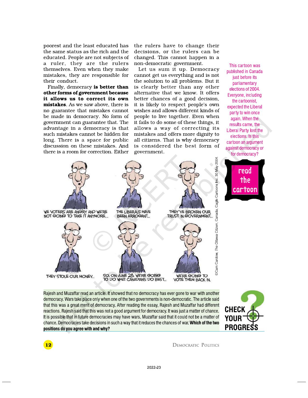 NCERT Book for Class 9 Civics Chapter 2 What is Democracy? Why Is Democracy? - Page 12