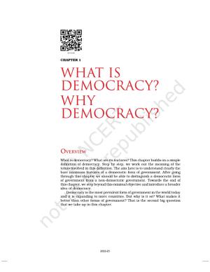 NCERT Book for Class 9 Civics Chapter 2 What is Democracy? Why Is Democracy?