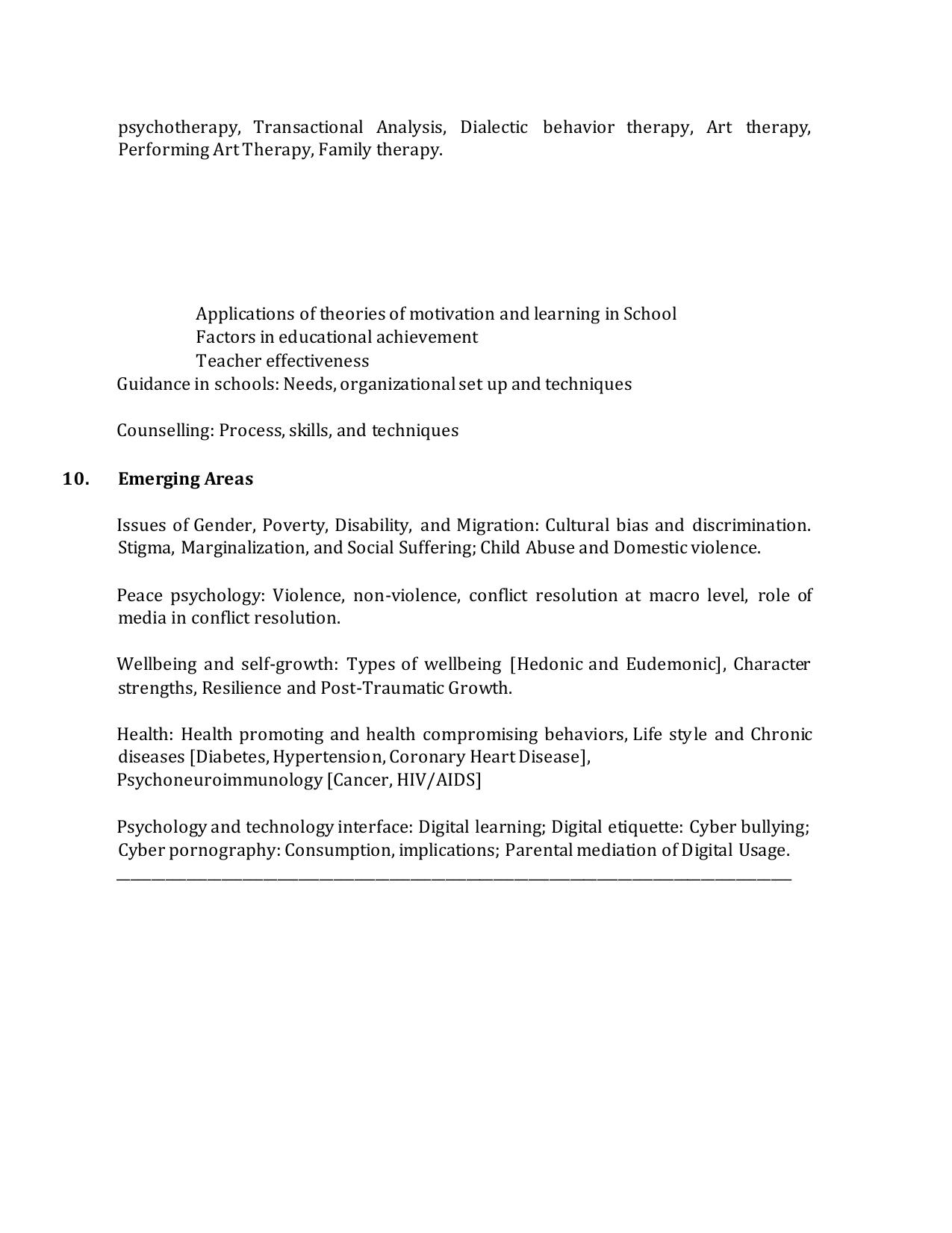 TNSET Syllabus - Psychology - Page 6