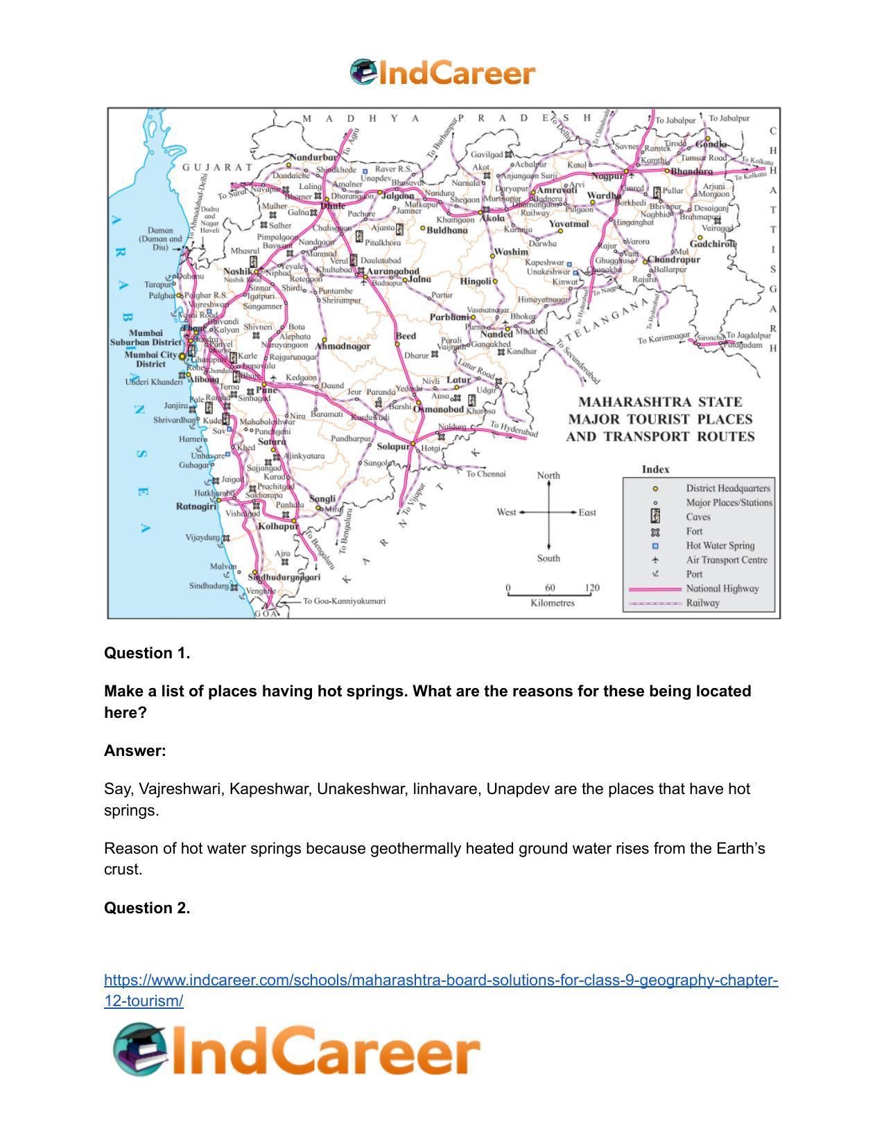 Maharashtra Board Solutions for Class 9- Geography: Chapter 12- Tourism - Page 9