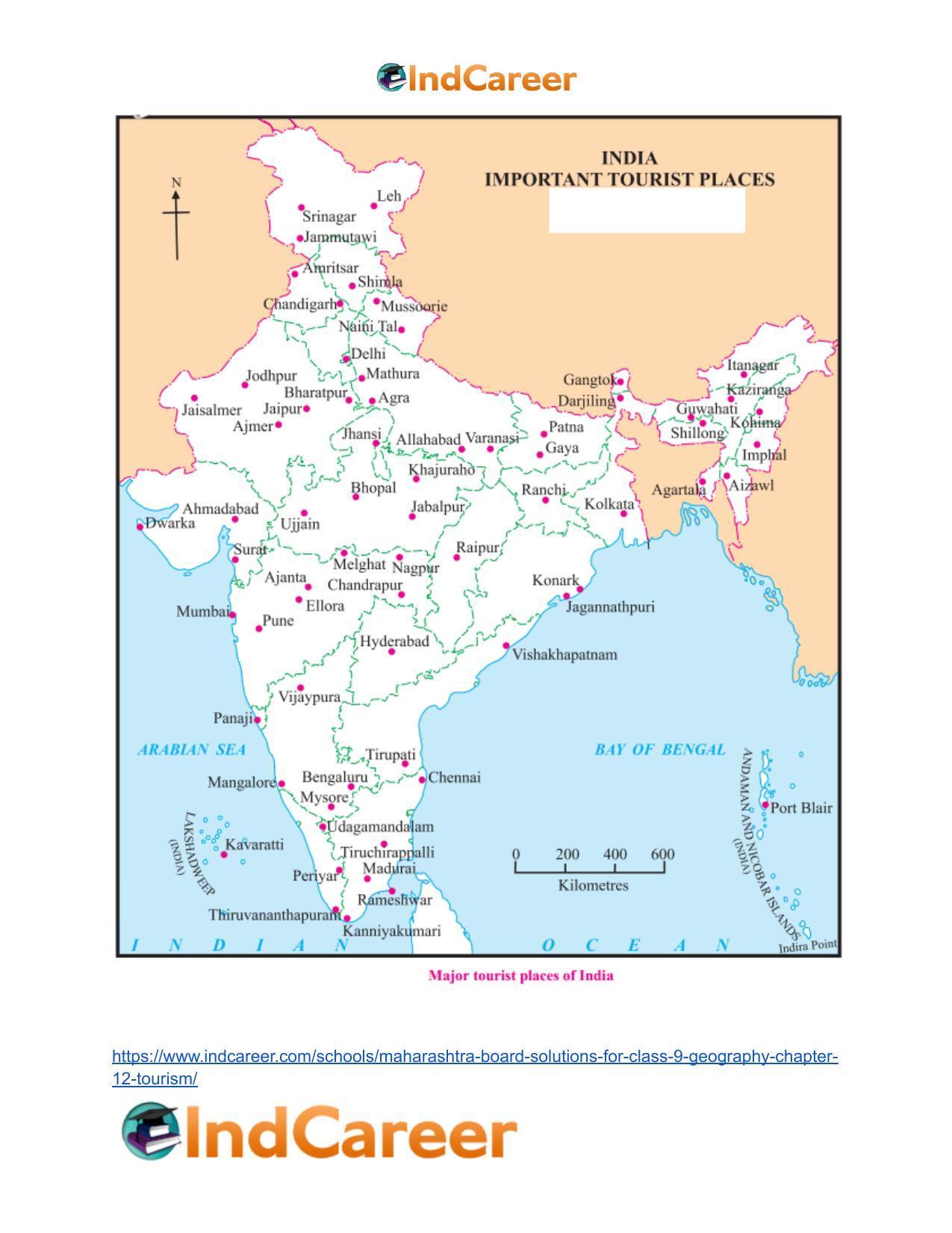 Maharashtra Board Solutions for Class 9- Geography: Chapter 12- Tourism - Page 25