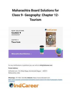 Maharashtra Board Solutions for Class 9- Geography: Chapter 12- Tourism