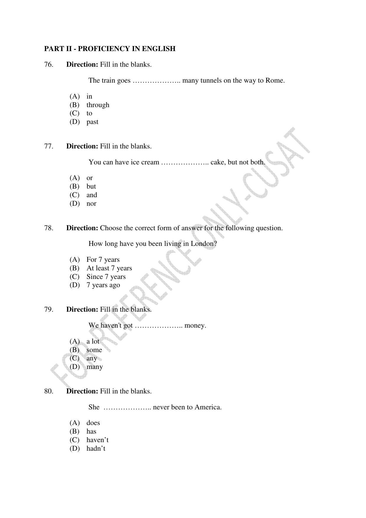 CUSAT CAT 2022 Test for Three Year LLB Question Paper - Page 15