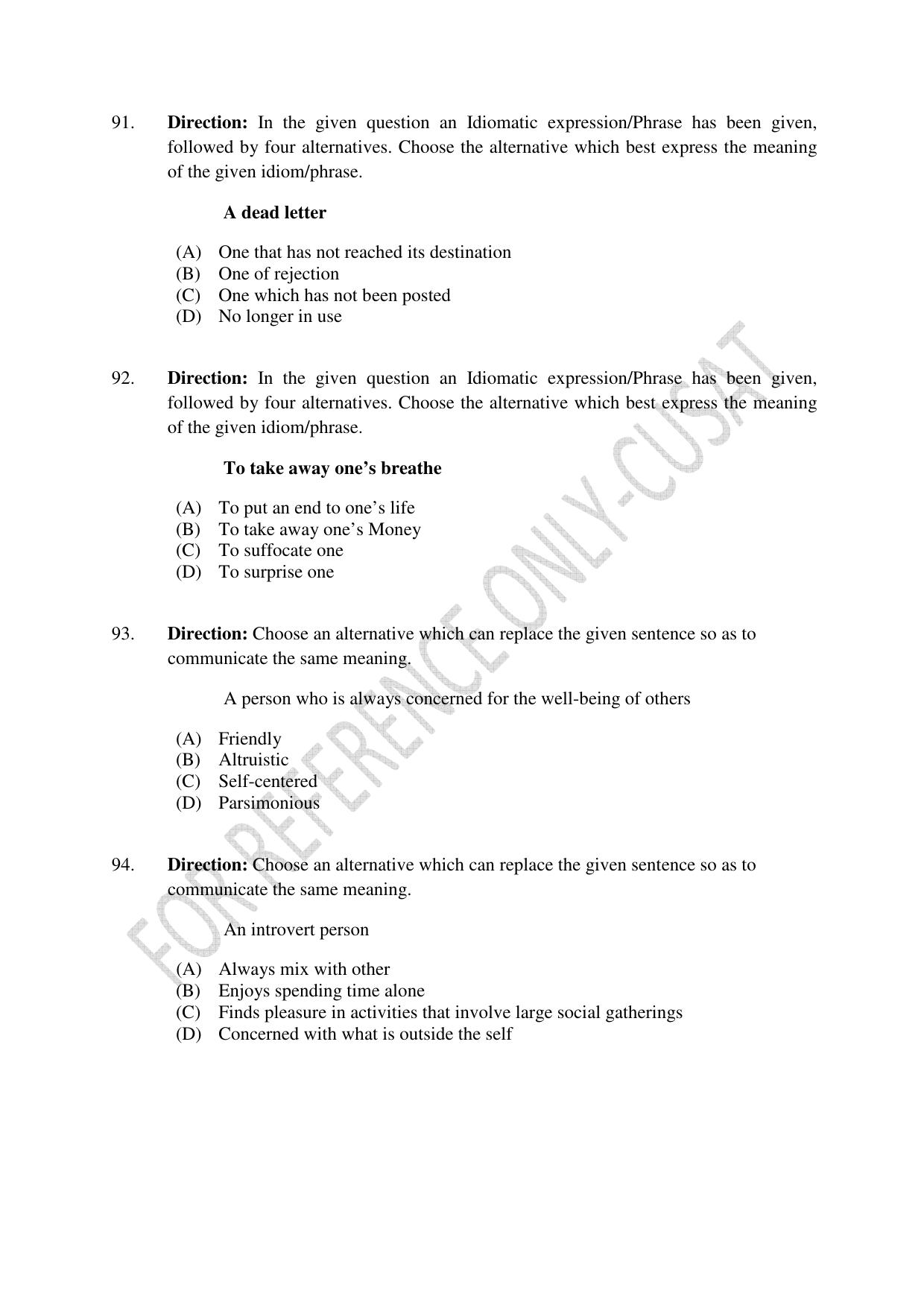 CUSAT CAT 2022 Test for Three Year LLB Question Paper - Page 18