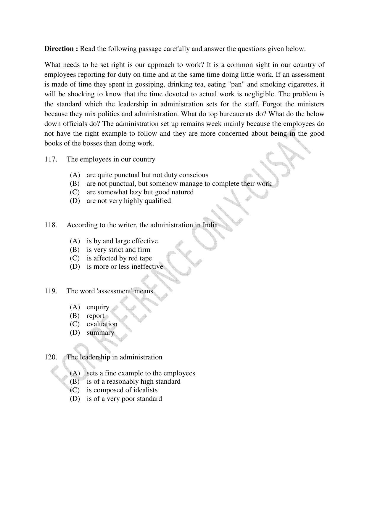 CUSAT CAT 2022 Test for Three Year LLB Question Paper - Page 24