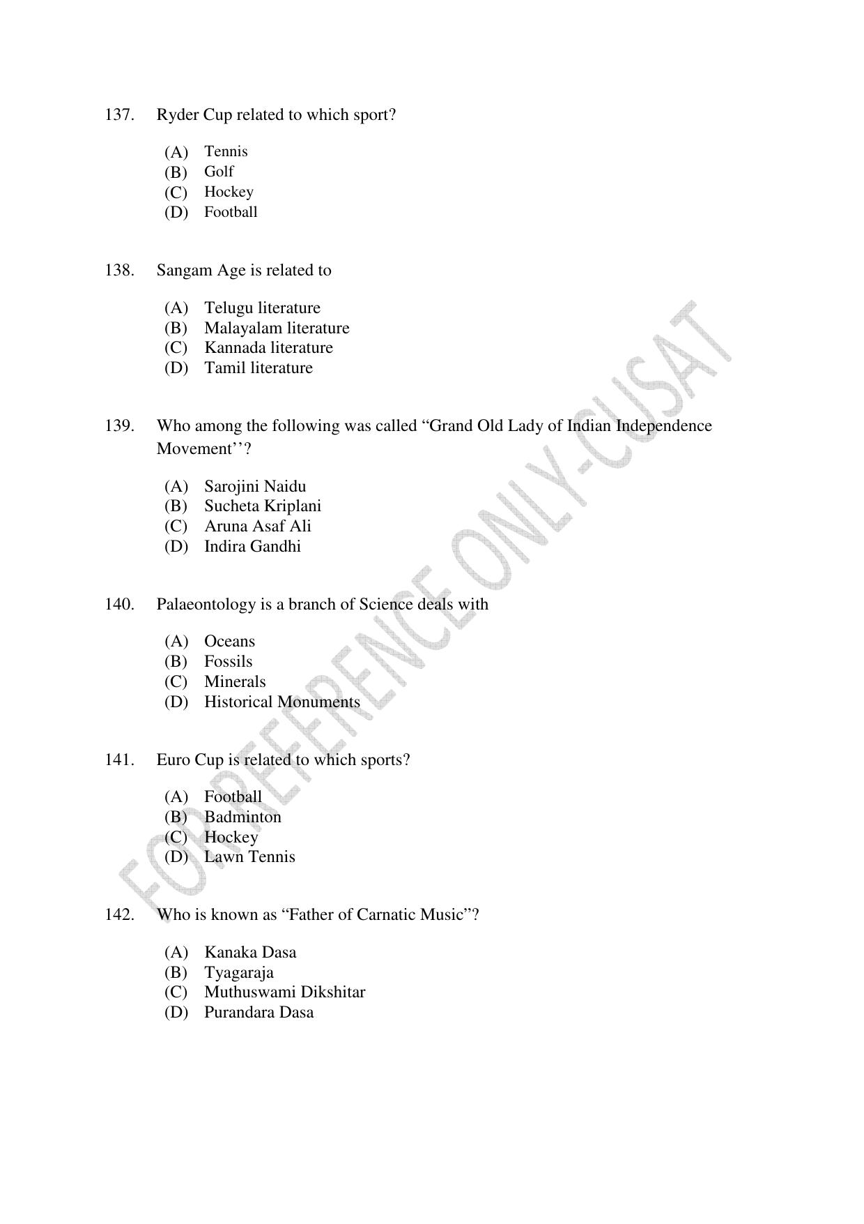 CUSAT CAT 2022 Test for Three Year LLB Question Paper - Page 28