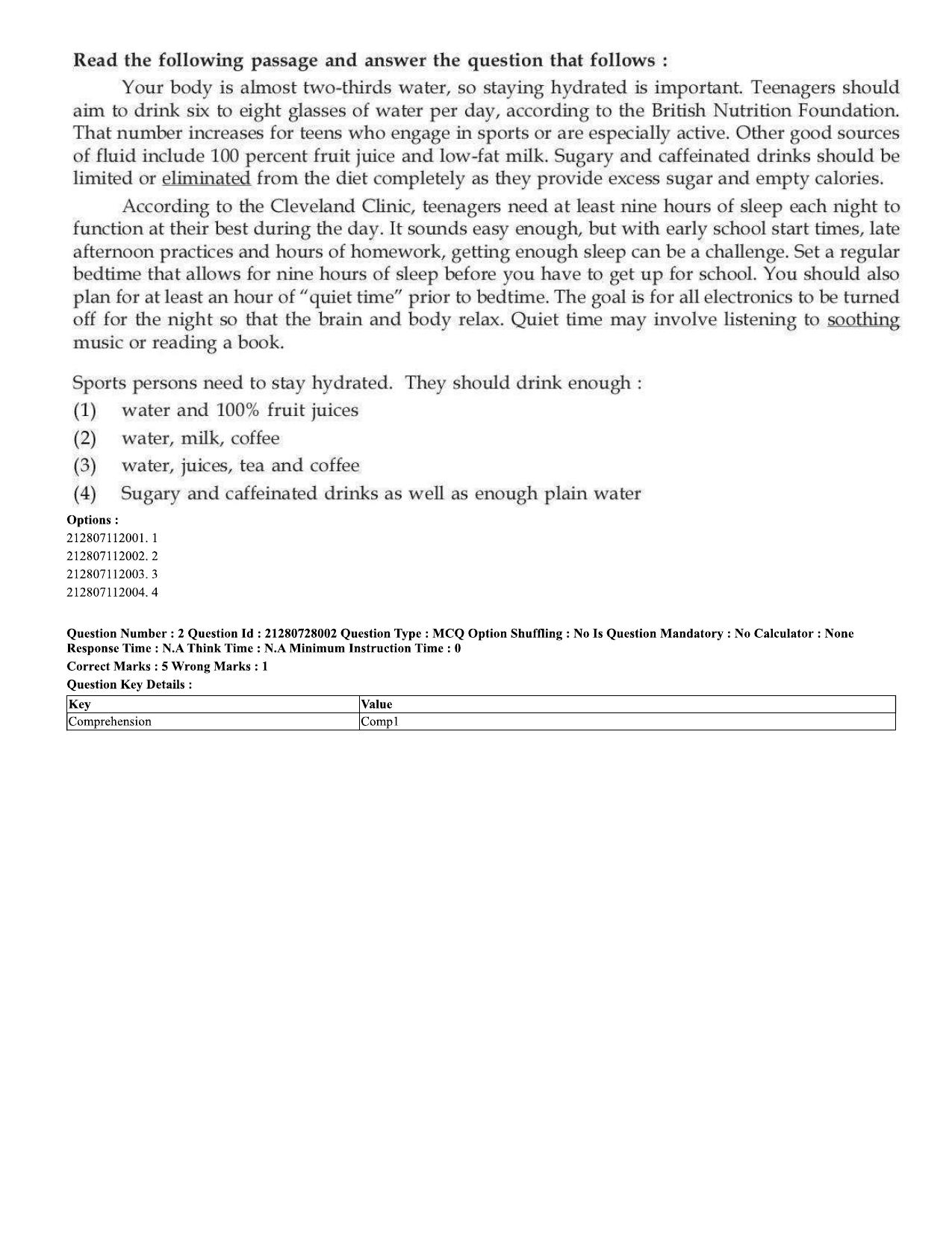 CUET 2023 Domestic Shift 3 Question Paper - 15 June 2023 - Page 2