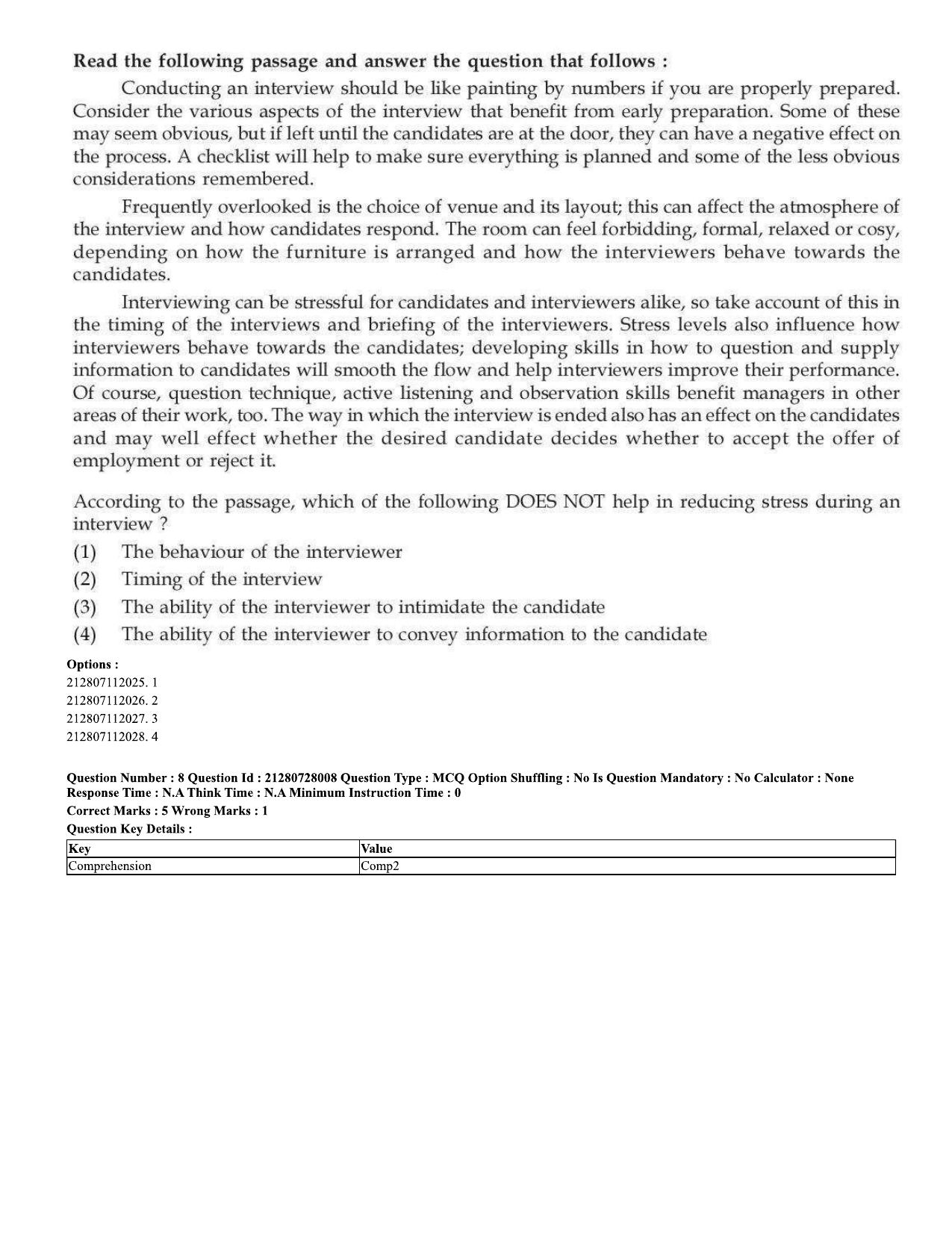 CUET 2023 Domestic Shift 3 Question Paper - 15 June 2023 - Page 8