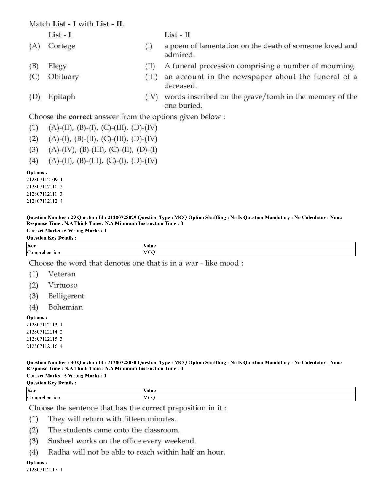 CUET 2023 Domestic Shift 3 Question Paper - 15 June 2023 - Page 21
