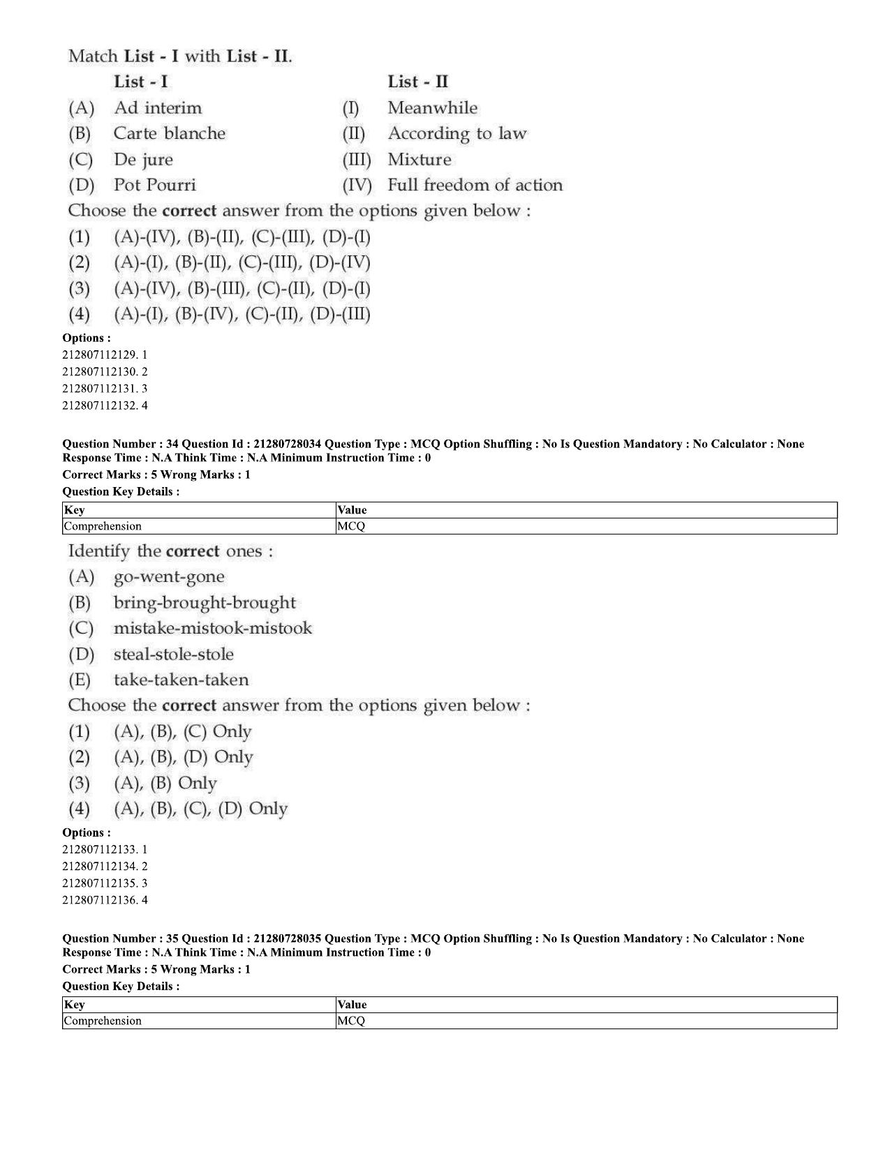 CUET 2023 Domestic Shift 3 Question Paper - 15 June 2023 - Page 23