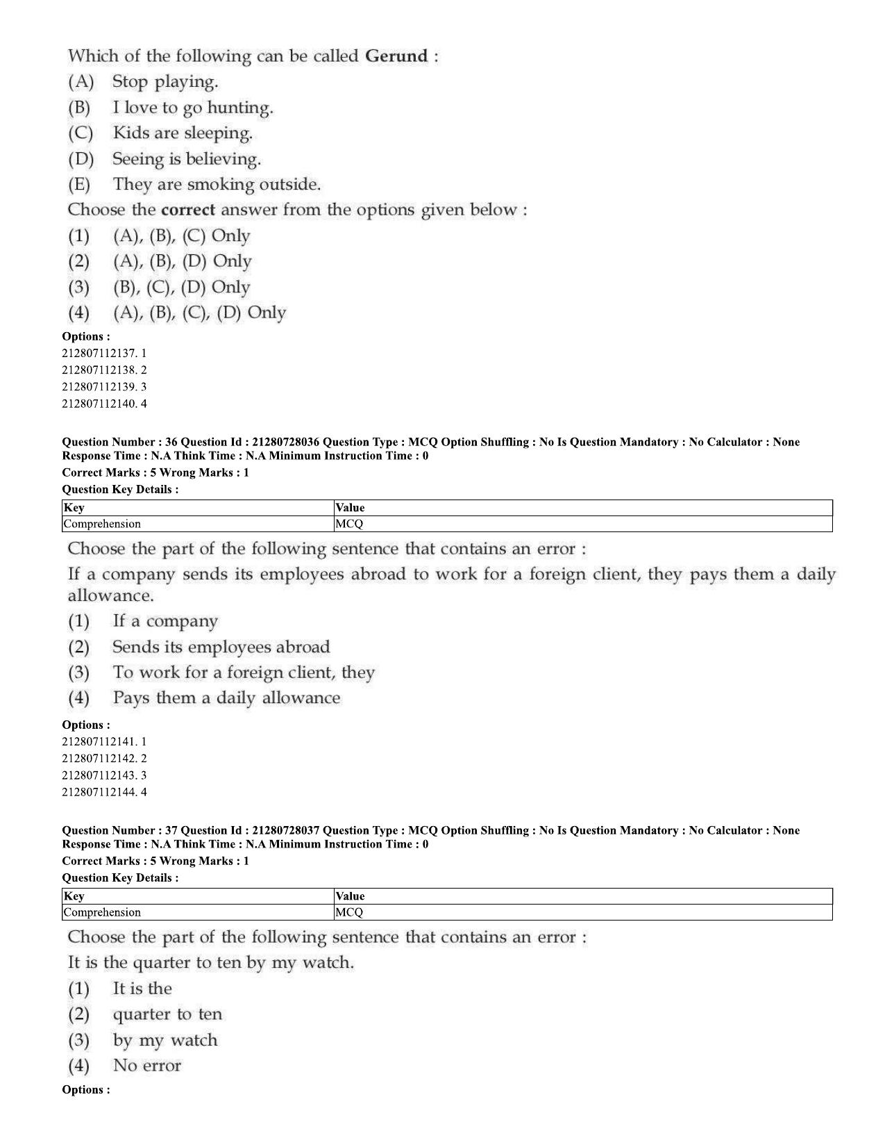 CUET 2023 Domestic Shift 3 Question Paper - 15 June 2023 - Page 24