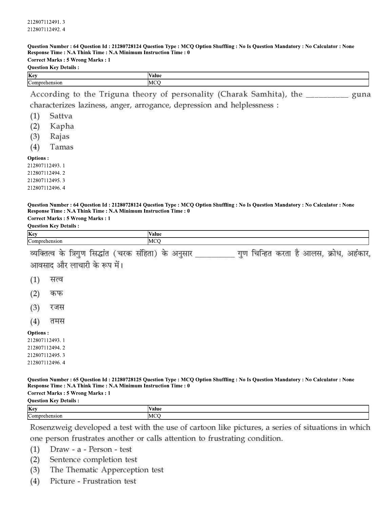 CUET 2023 Domestic Shift 3 Question Paper - 15 June 2023 - Page 42