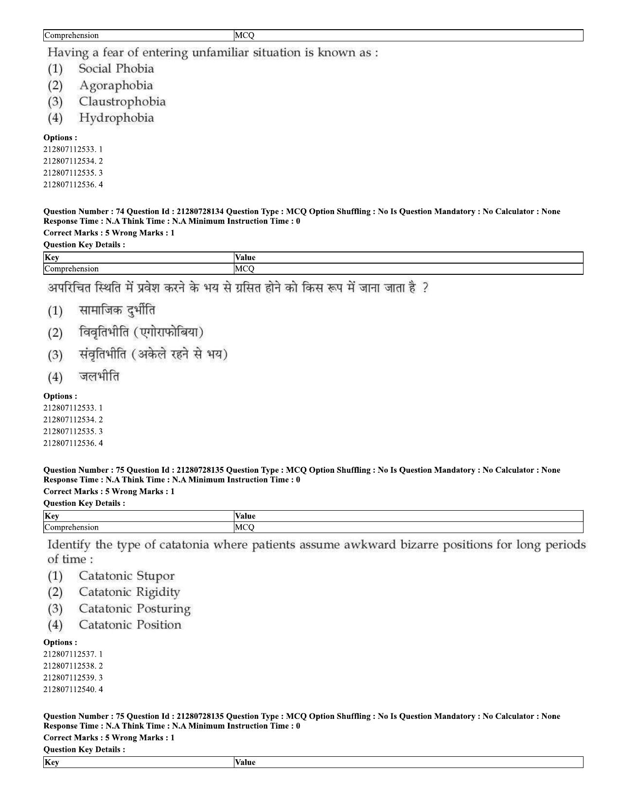CUET 2023 Domestic Shift 3 Question Paper - 15 June 2023 - Page 50