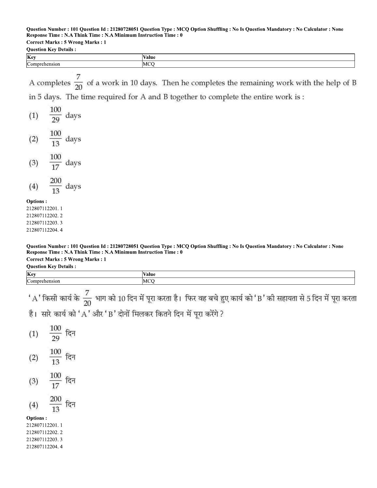 CUET 2023 Domestic Shift 3 Question Paper - 15 June 2023 - Page 79