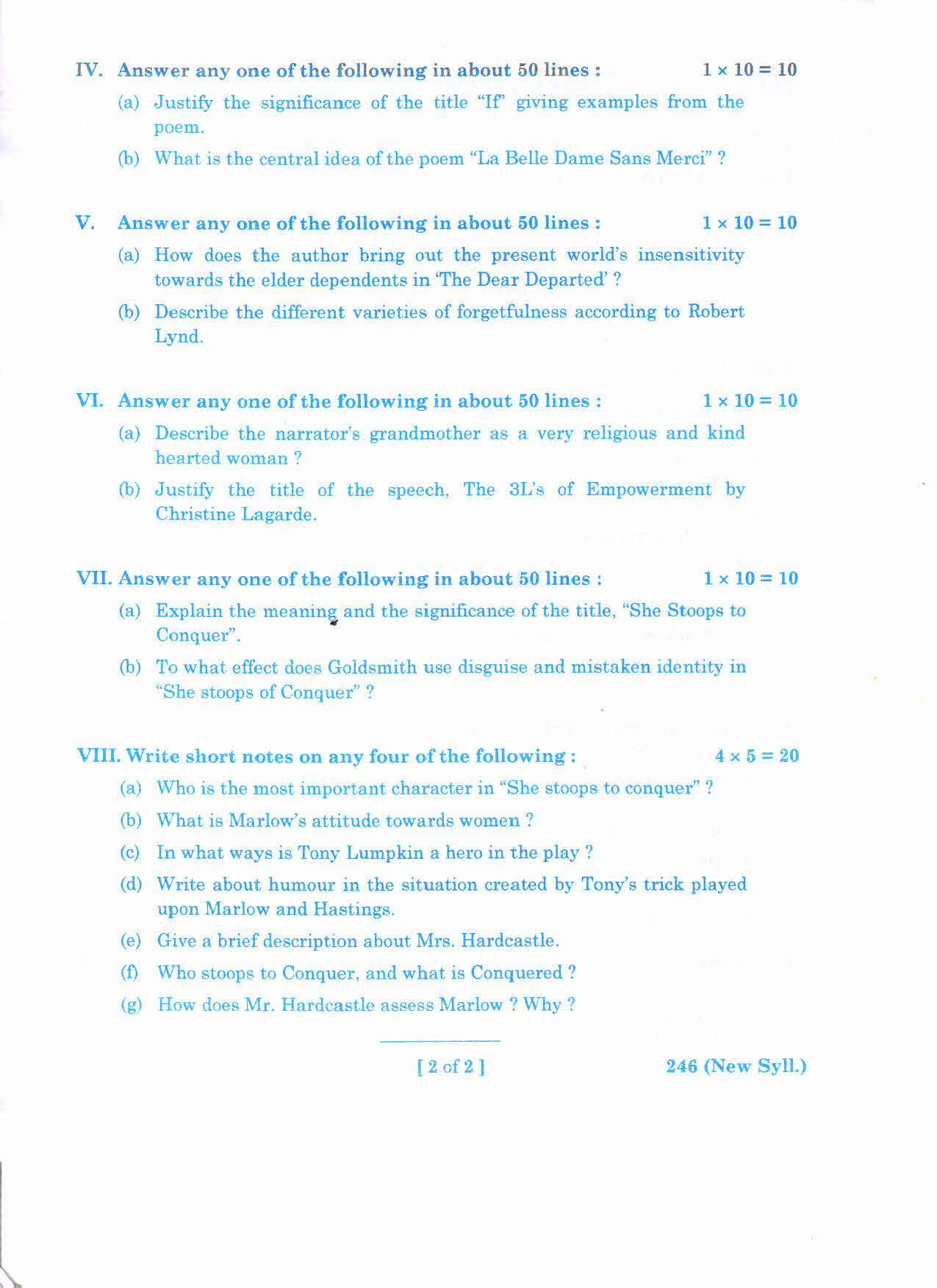 AP 2nd Year General Question Paper March - 2020 - ML ENGLISH-II(NEW) - Page 2