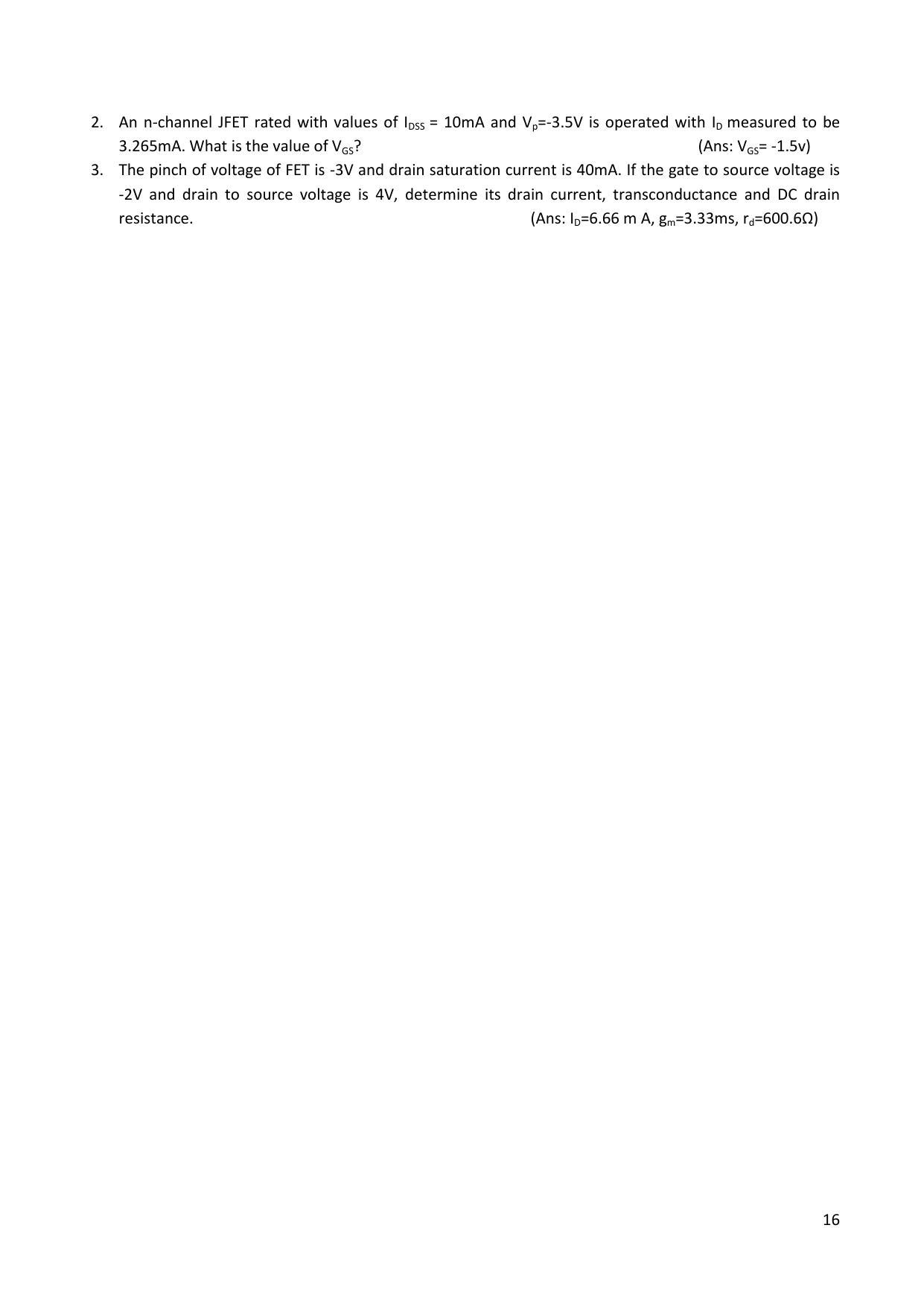 Karnataka 2nd PUC Question Bank for Electronics - Page 16