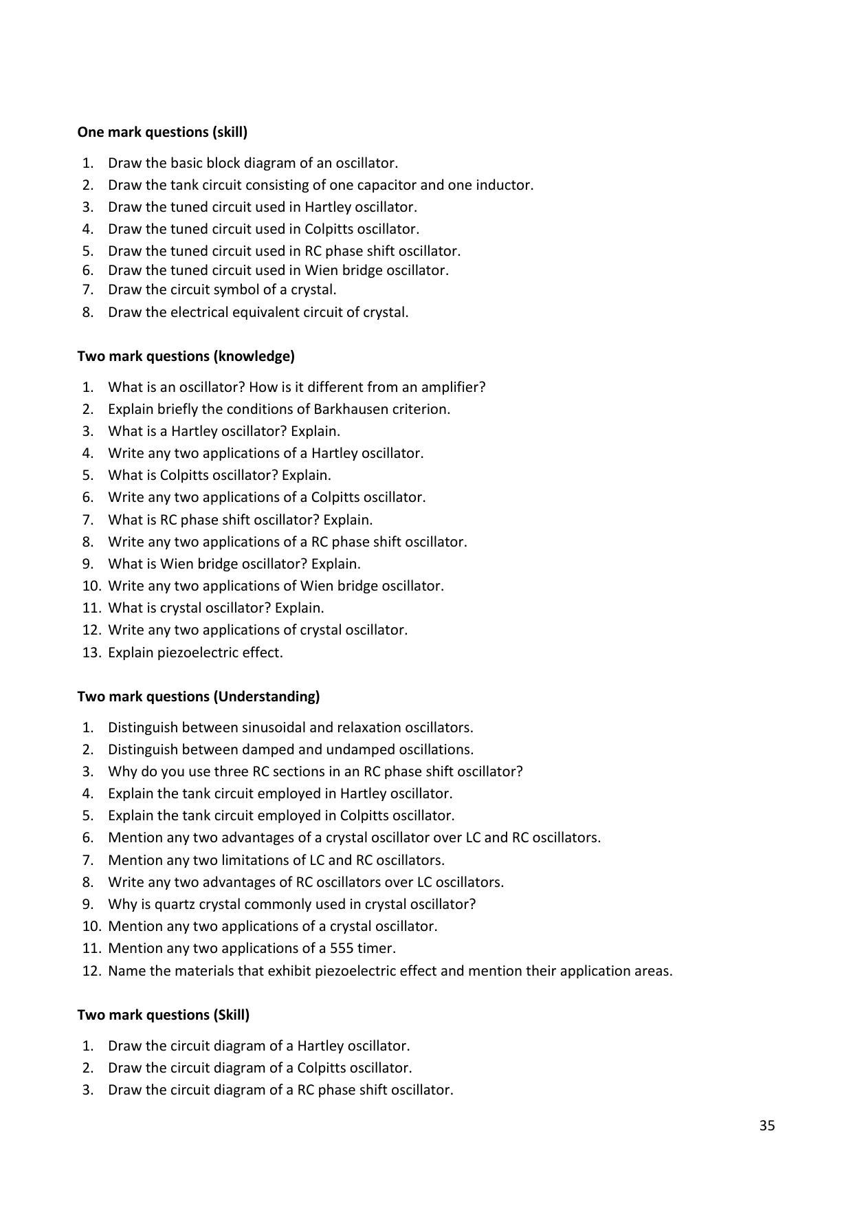 Karnataka 2nd PUC Question Bank for Electronics - Page 35