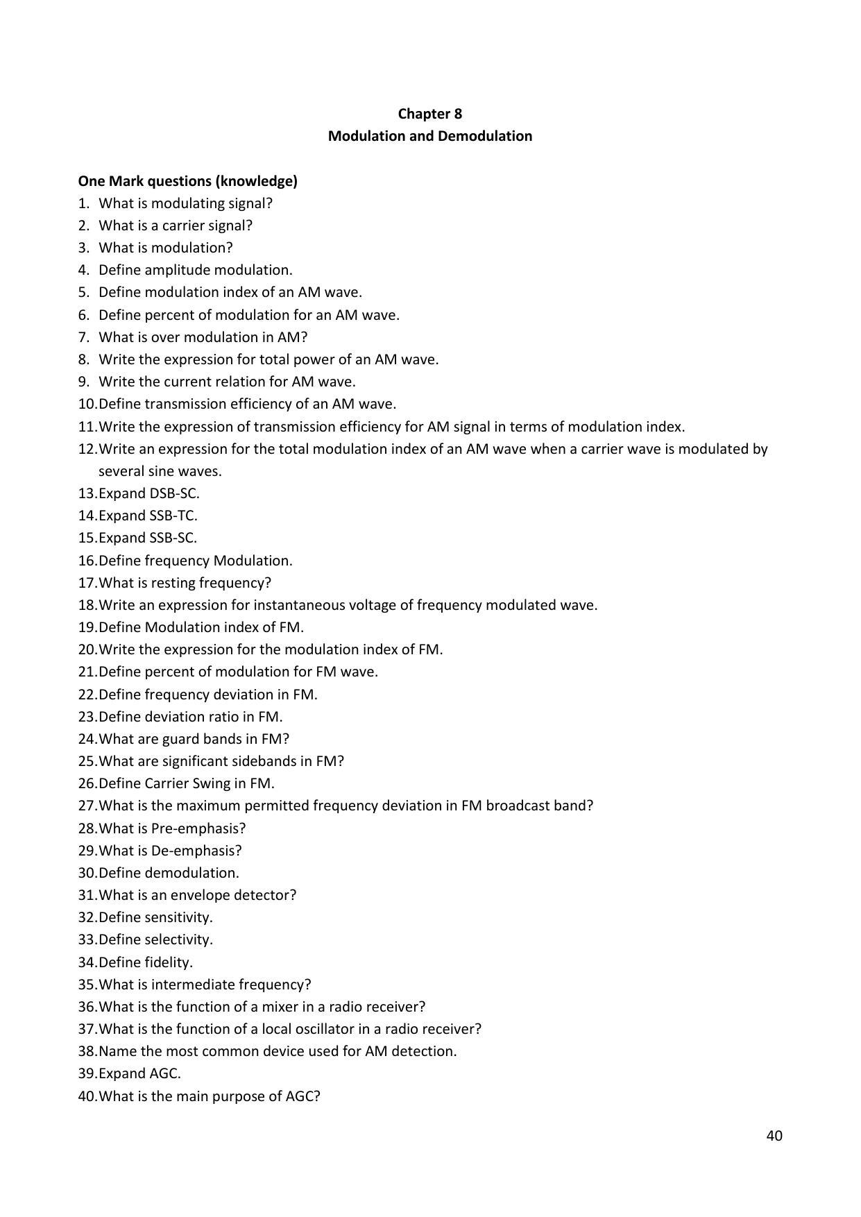 Karnataka 2nd PUC Question Bank for Electronics - Page 40