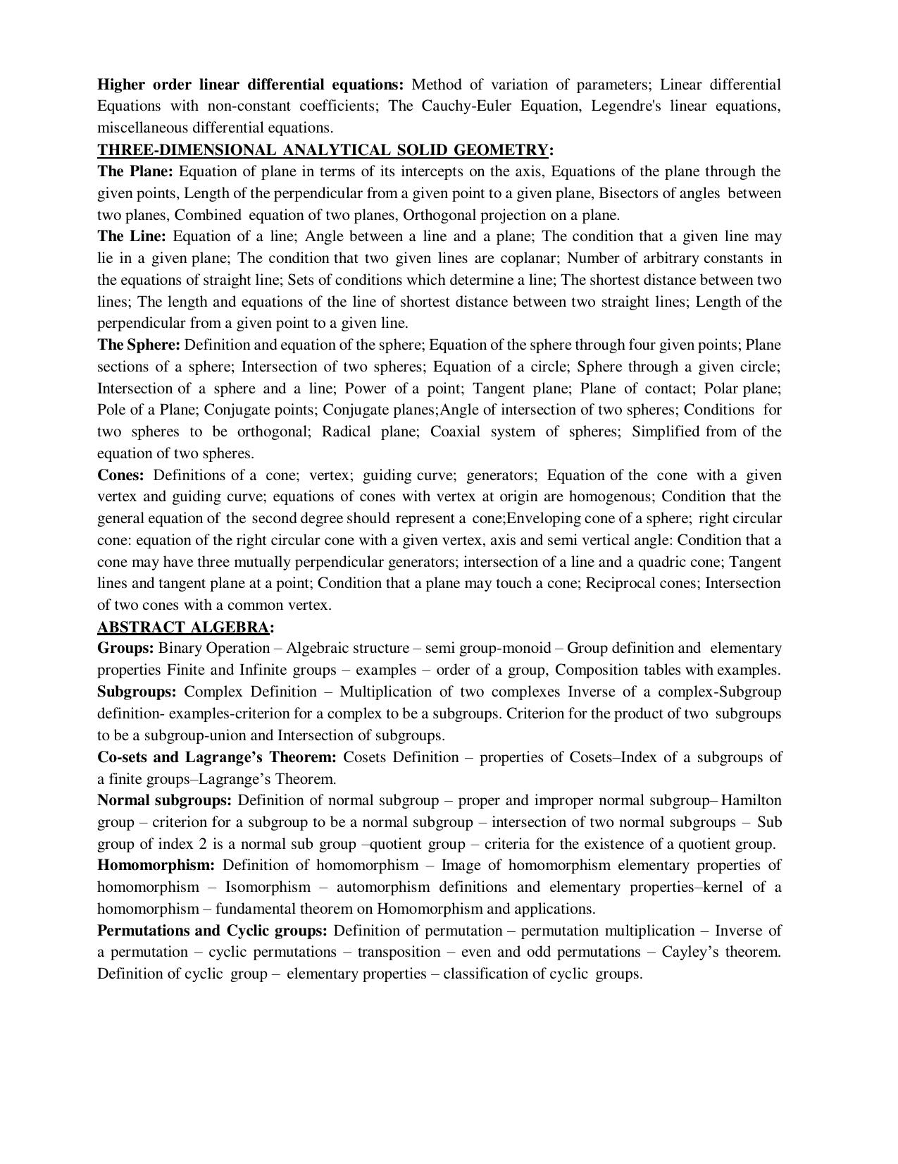 AP EDCET Syllabus 2025 - Page 2