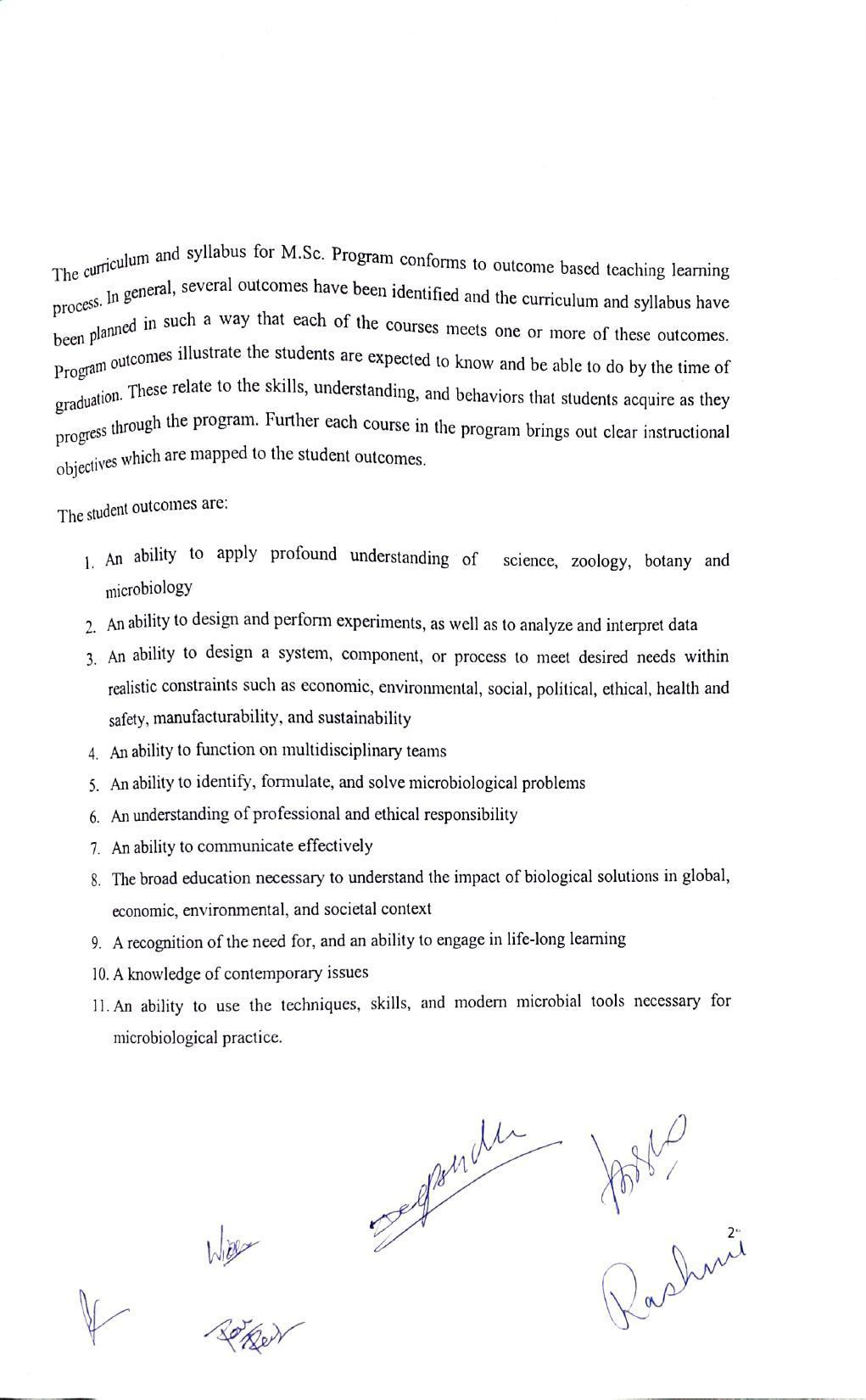 JECRC Jaipur M.Sc -Microbiology Syllabus - Page 2