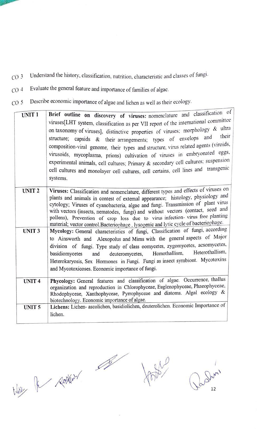 JECRC Jaipur M.Sc -Microbiology Syllabus - Page 12