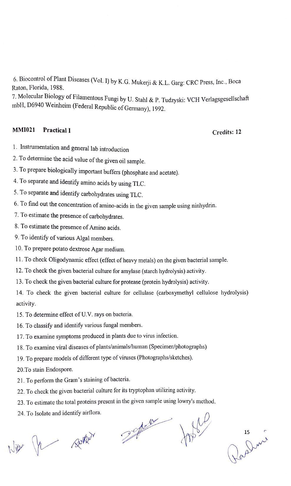 JECRC Jaipur M.Sc -Microbiology Syllabus - Page 15