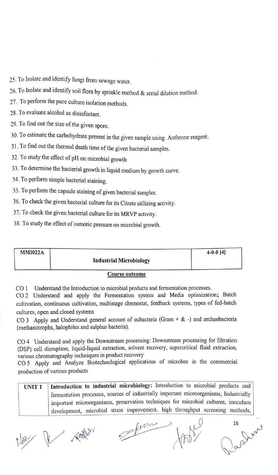 JECRC Jaipur M.Sc -Microbiology Syllabus - Page 16