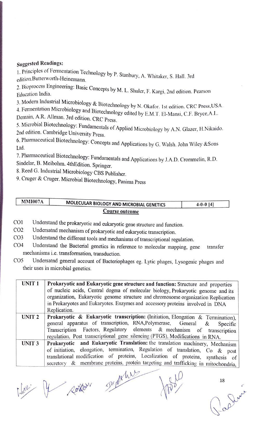 JECRC Jaipur M.Sc -Microbiology Syllabus - Page 18