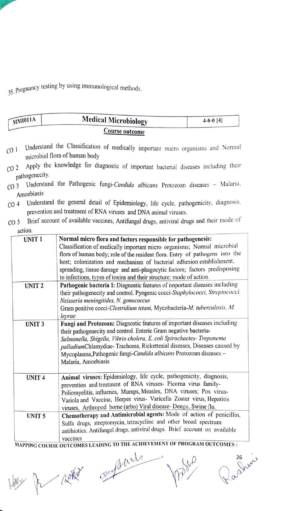 JECRC Jaipur M.Sc -Microbiology Syllabus - Page 26