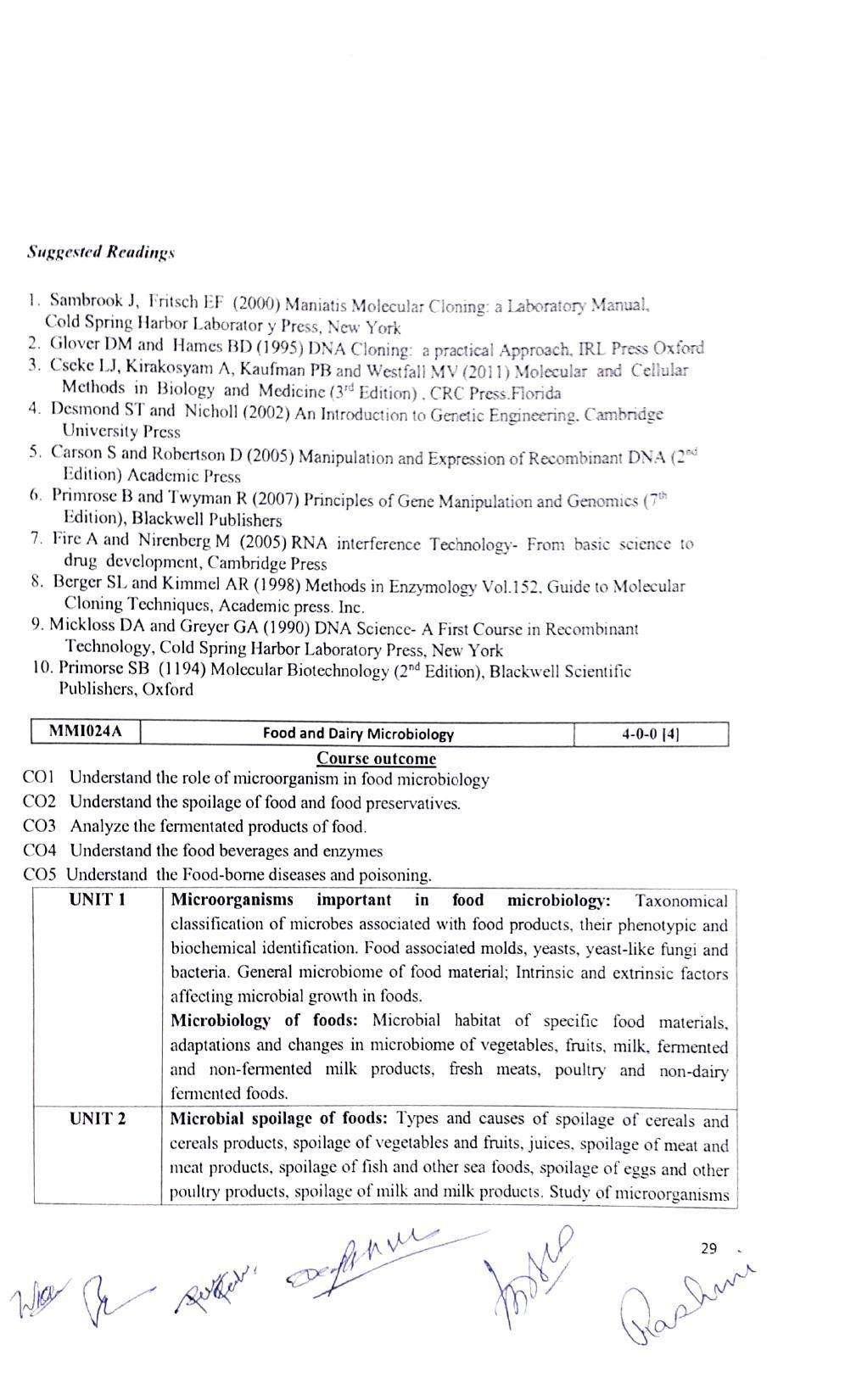 JECRC Jaipur M.Sc -Microbiology Syllabus - Page 29