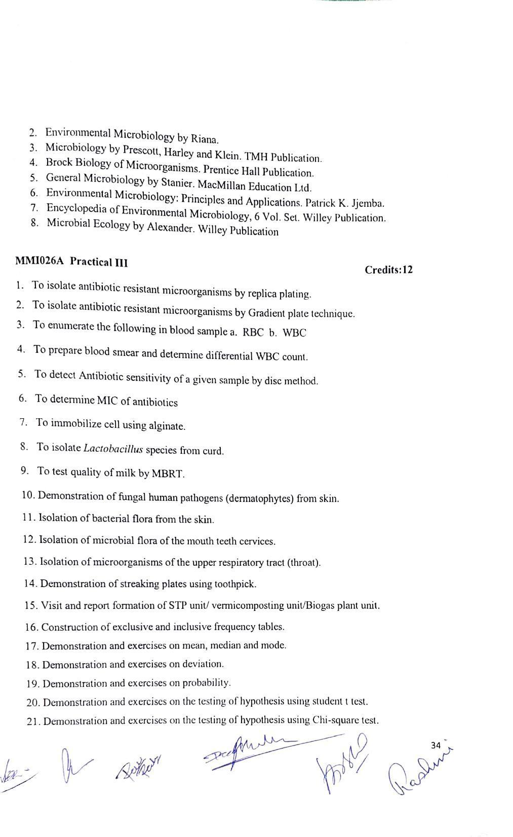 JECRC Jaipur M.Sc -Microbiology Syllabus - Page 34