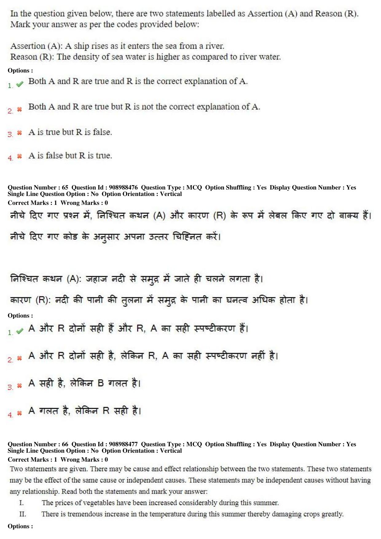 MP CPCT 27th Oct 2018 CPCT Question Paper Shift 2 - Page 46