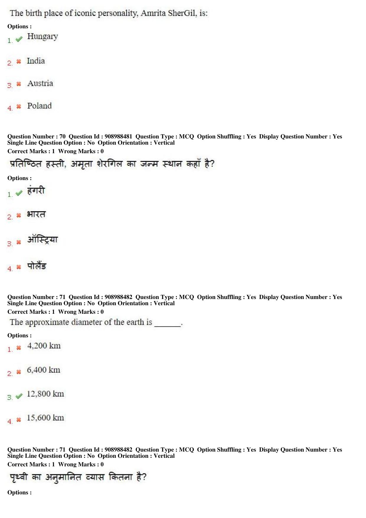 MP CPCT 27th Oct 2018 CPCT Question Paper Shift 2 - Page 50
