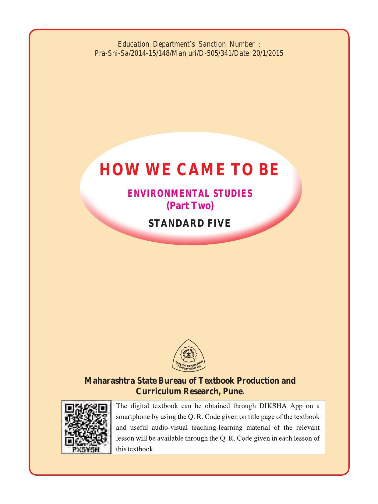 Maharashtra Board Class 5 Environmental Studies (Part 2) Textbook - Page 4